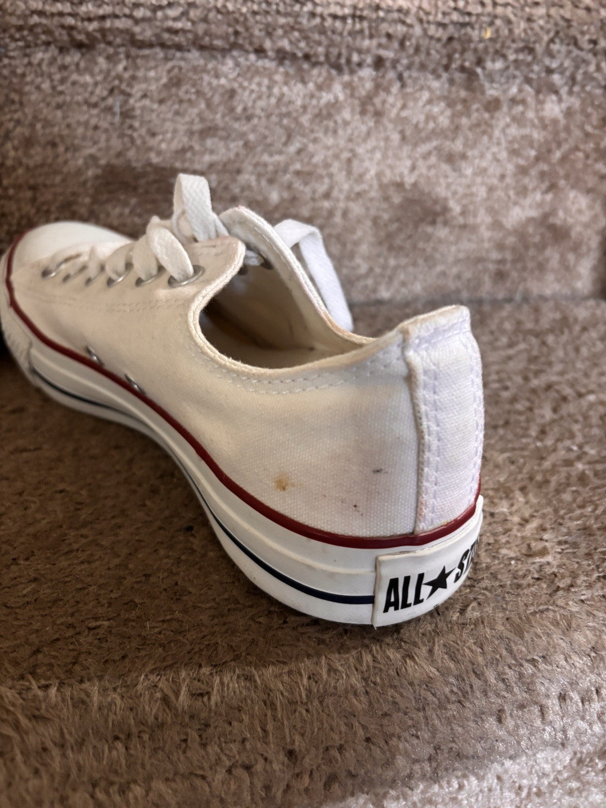 Converse All Star Low Top Lace-Up Sneakers White Unisex Adults Sz 6M 8W Classic