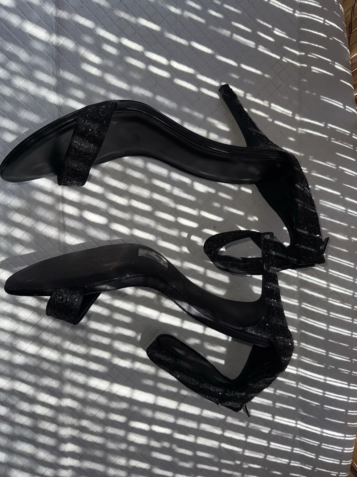 Joie Snake colorblock ankle heels Black Shoes Size 41