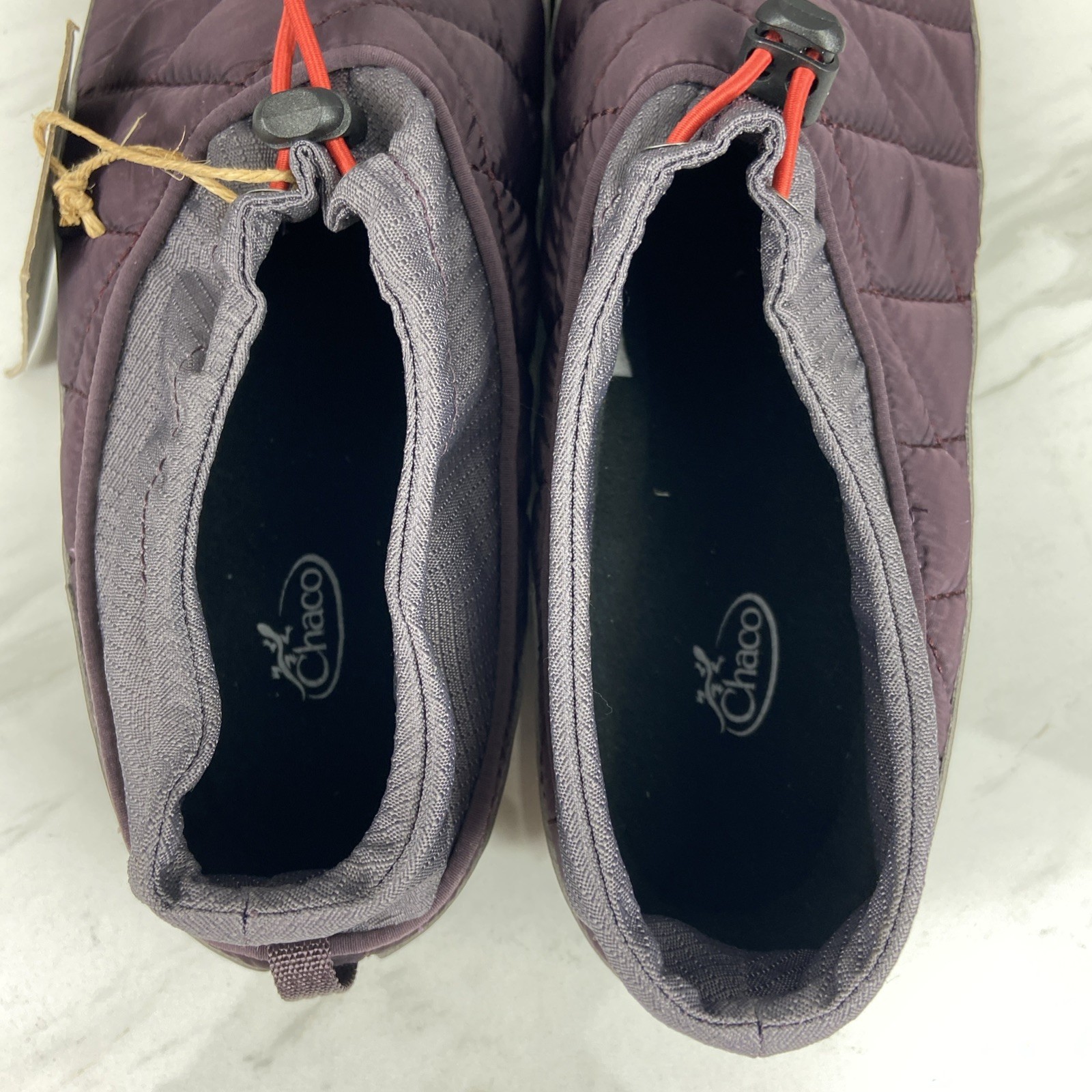 Chaco Ramble Puff Cinch Plum Purple Quilted Water Resistant Shoes Women’s 10.5
