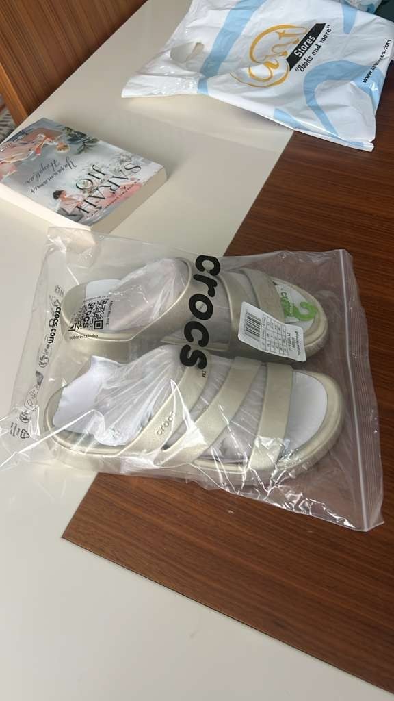 Crocs Getaway Metalic Strappy Size 6