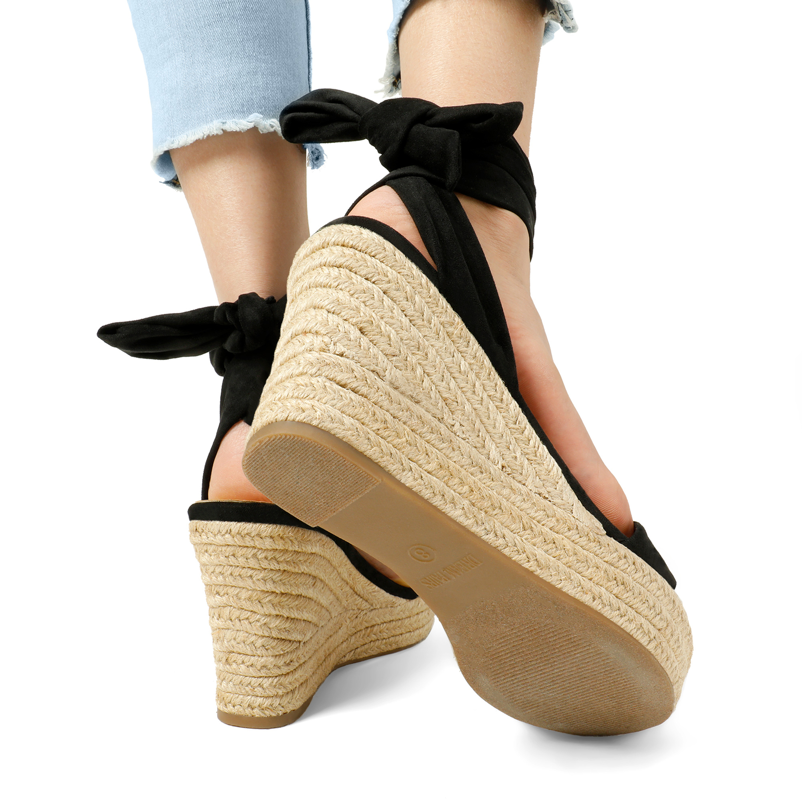 Women Summer Espadrilles Wedge Sandals Open Toe Platform Dress Shoes
