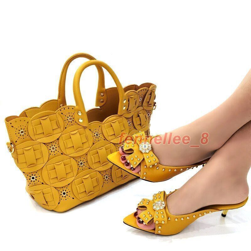 Shoes and Bag Set Sets Green Shoes with Matching Bags Royal Wedding Party