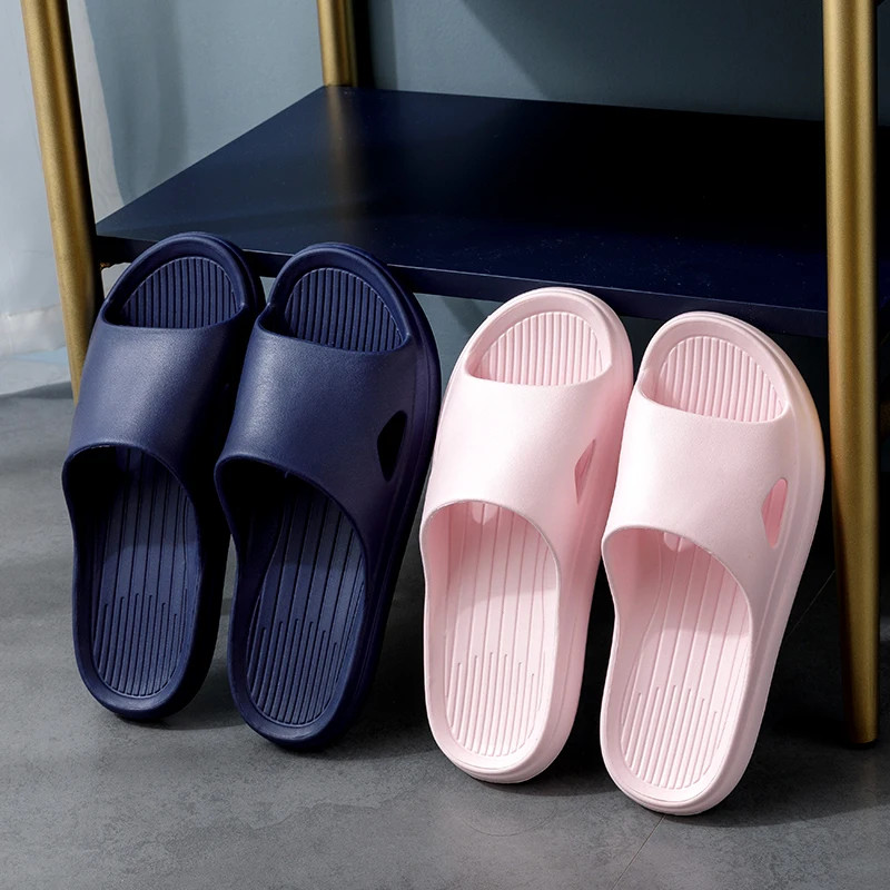 Soft Home Slippers Couple Summer Indoor Skid Proof Bathroom Slippers Sandals Hot