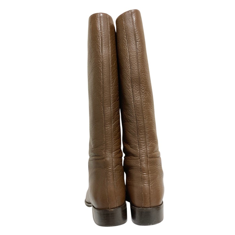 Max Mara leather long boots, size 36, brown. Women USED
