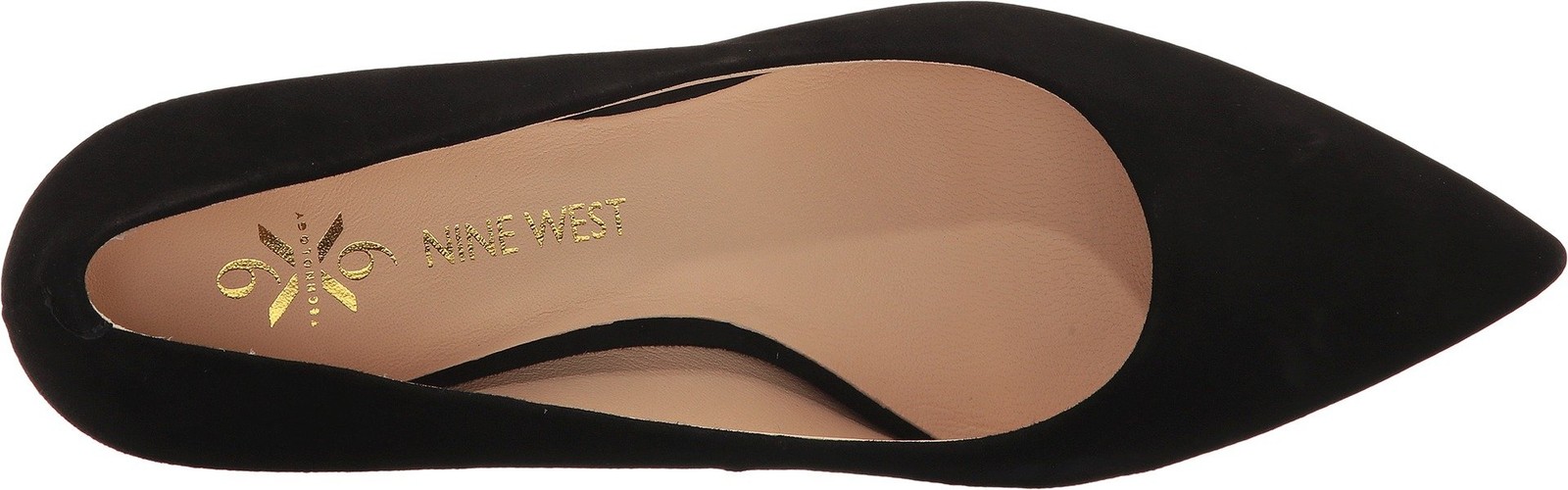 Nine West Astoria9x9 Block Heel Pump Black Suede 5.5 M