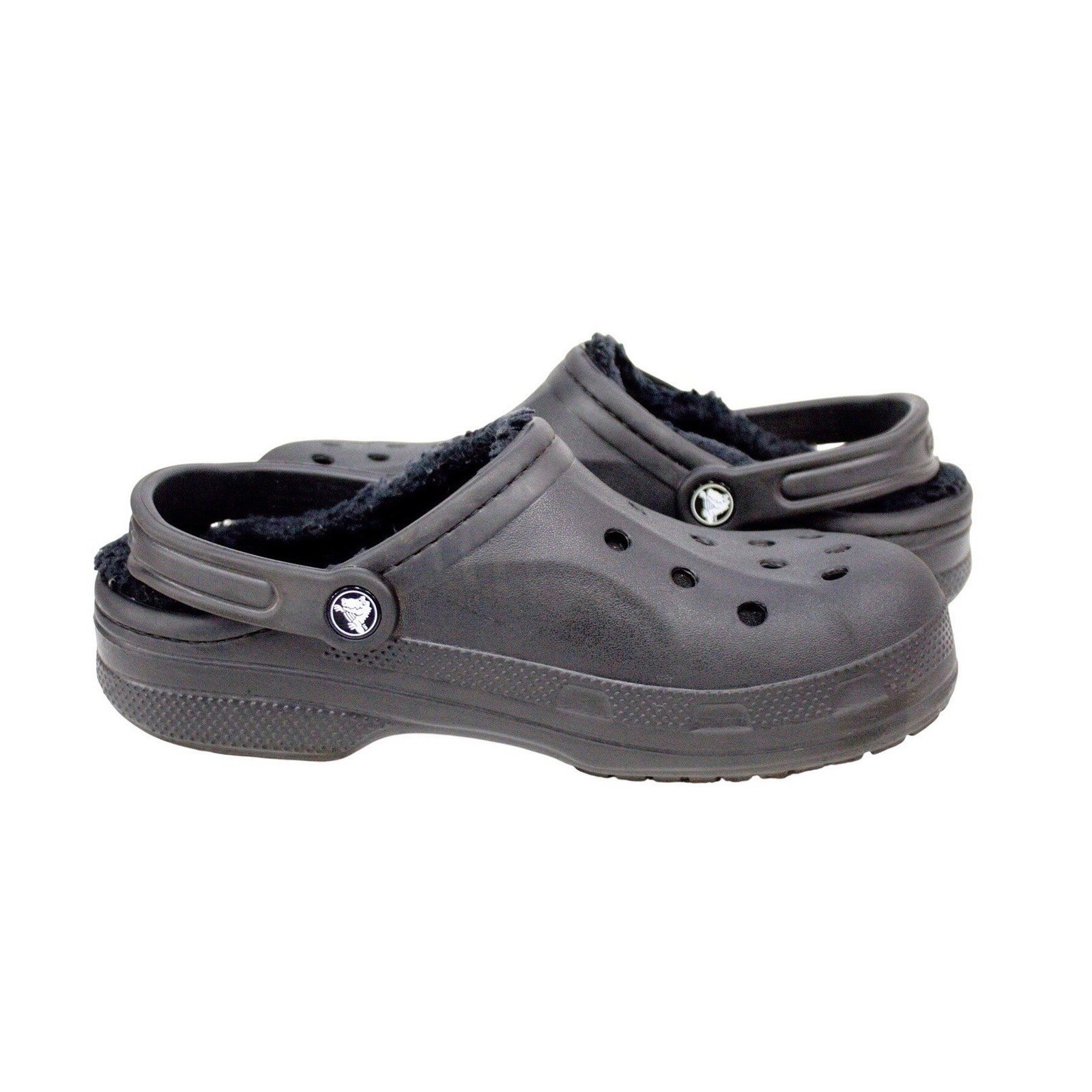 Crocs Unisex Baya Lined Clog Sandal Black Women’s Size 9/ Men’s 7- Comfort Shoes