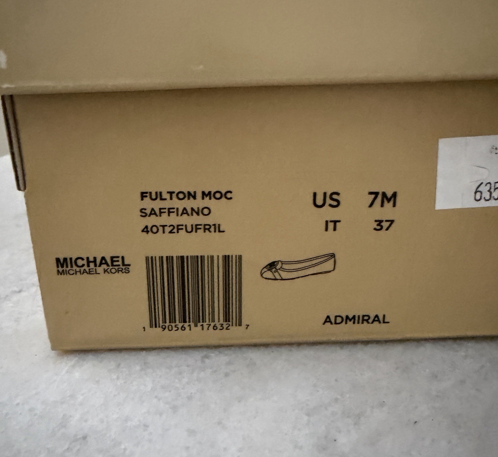 Michael Kors Navy Fulton Moc Saffiano Size 7M. Please See Photos For Condition