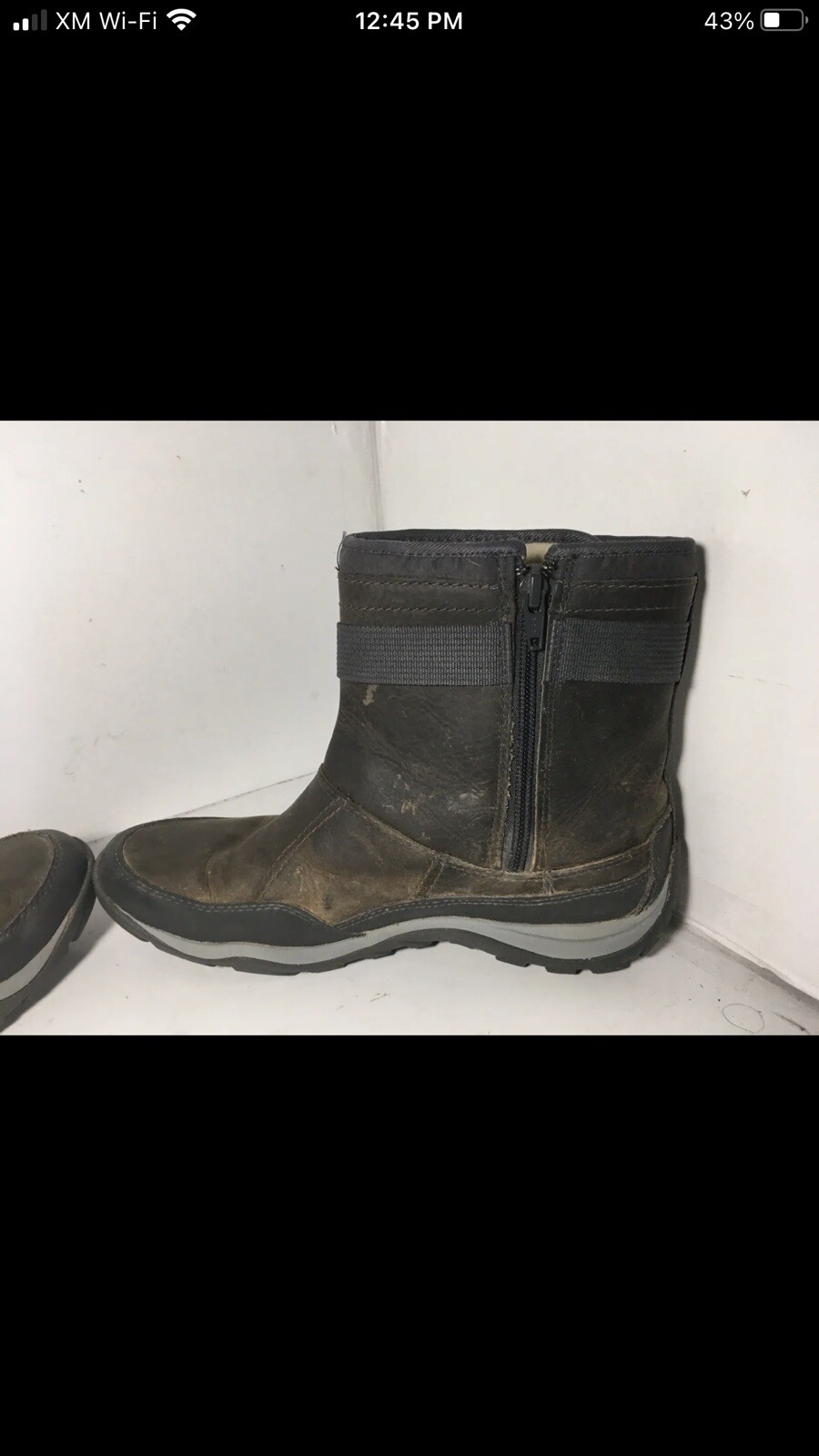 Merrell Murren Strap Olive Green Leather Waterproof Ankle Snow Boots Size 8