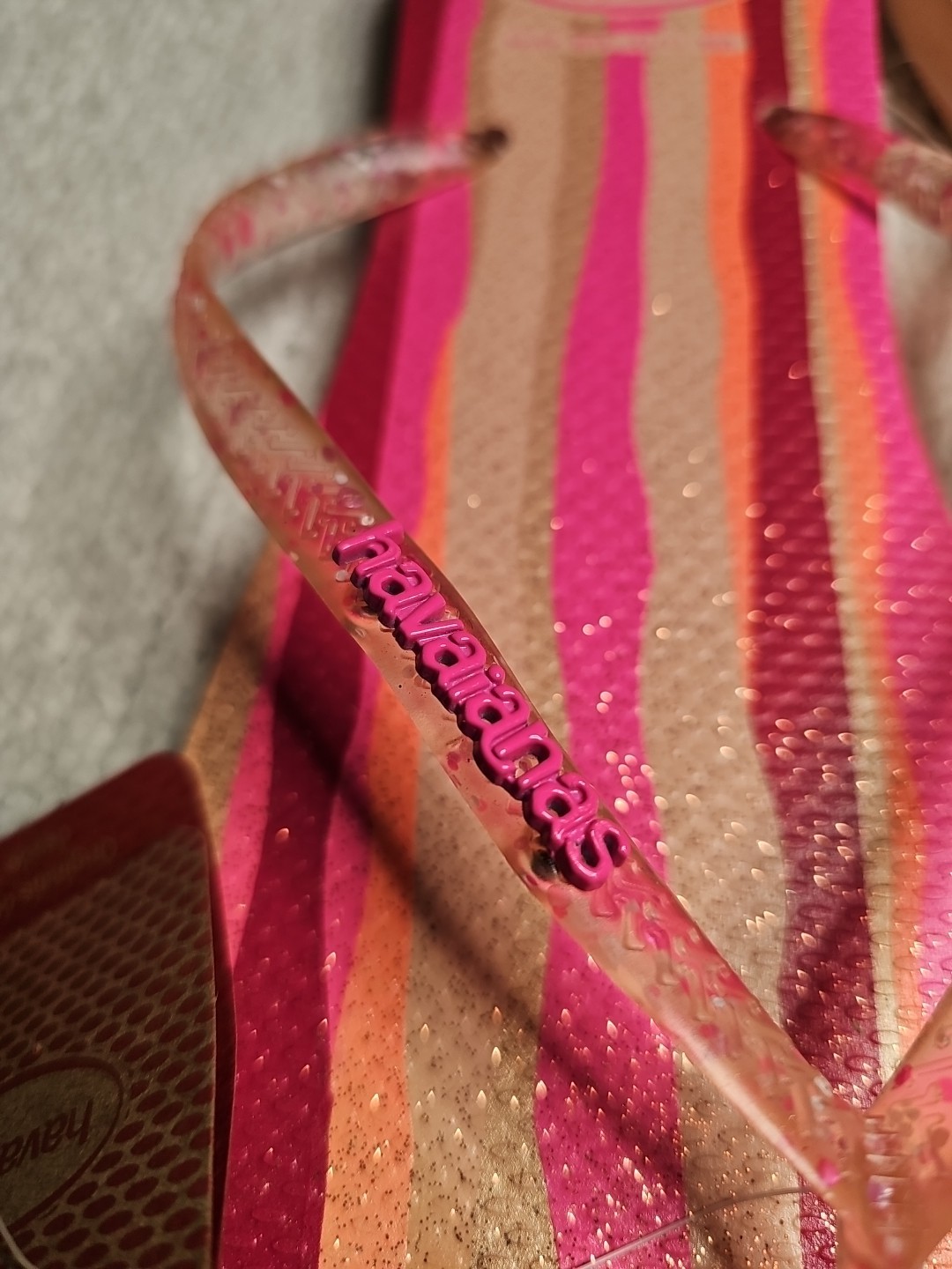 HAVAIANAS Printed Rubber Flip-Flops for Women/Men USA 11/12 (EUR 43/44) RARE