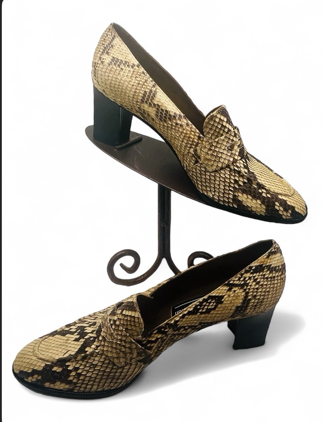 Vintage Stuart Weitzman Women’s Snakeskin Pumps Heels Shoes Size 9.5B