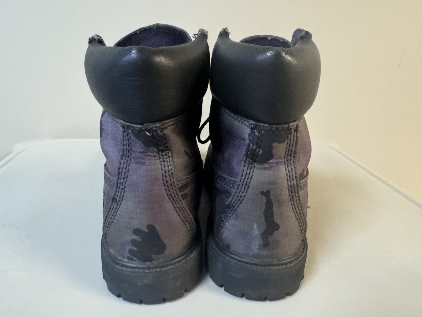 Timberland A25E3 A3940 Women US Size 7.5 Purple Camo Boots 6″ Premium Fabric