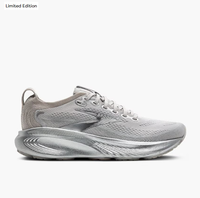 BROOKS Adrenaline GTS 25 Women’s Shoes, 184 – Silver Anniversary Edition (Medium