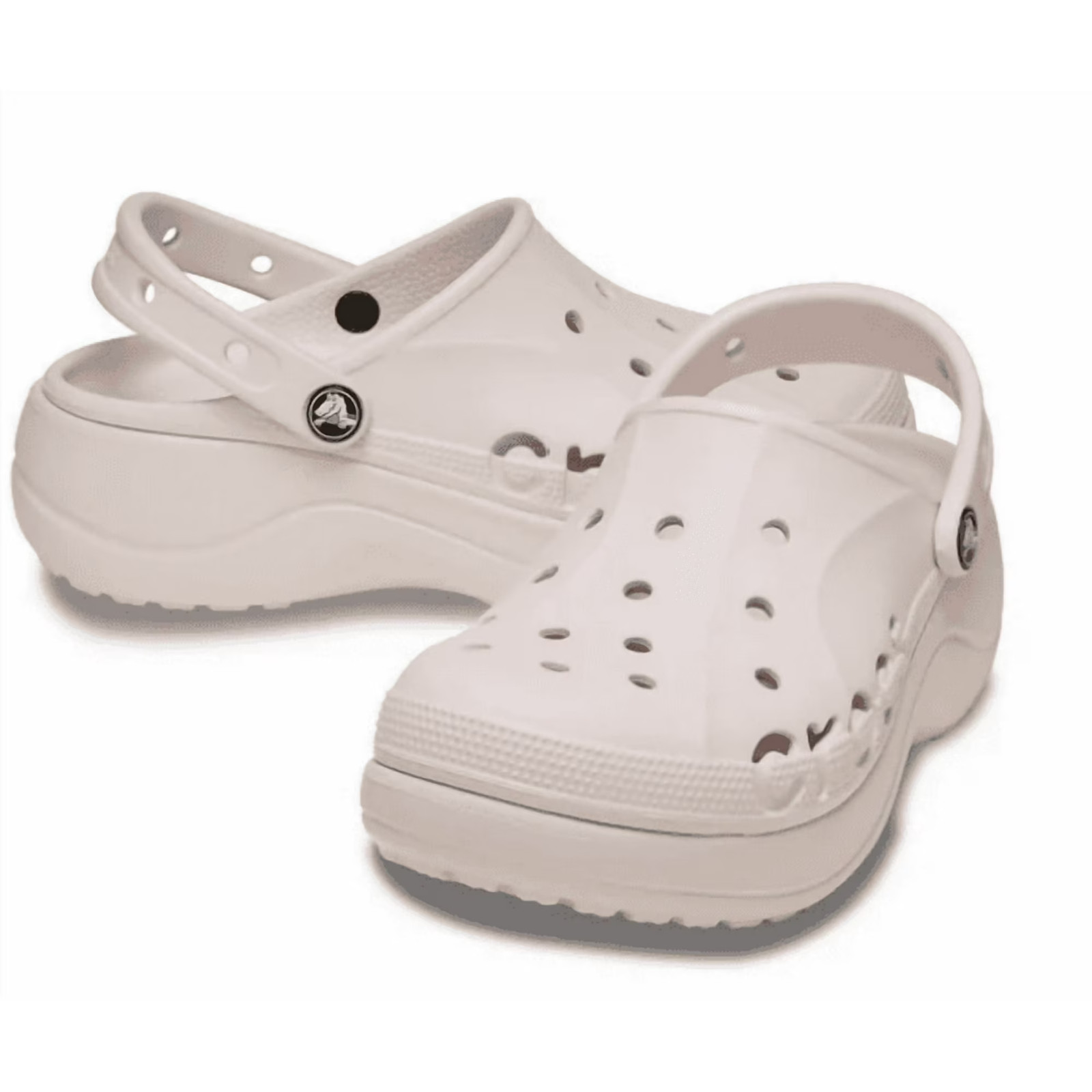 Crocs Women’s Baya Platform Clog Barely Pink Slip-on with Heel Strap Comfortable