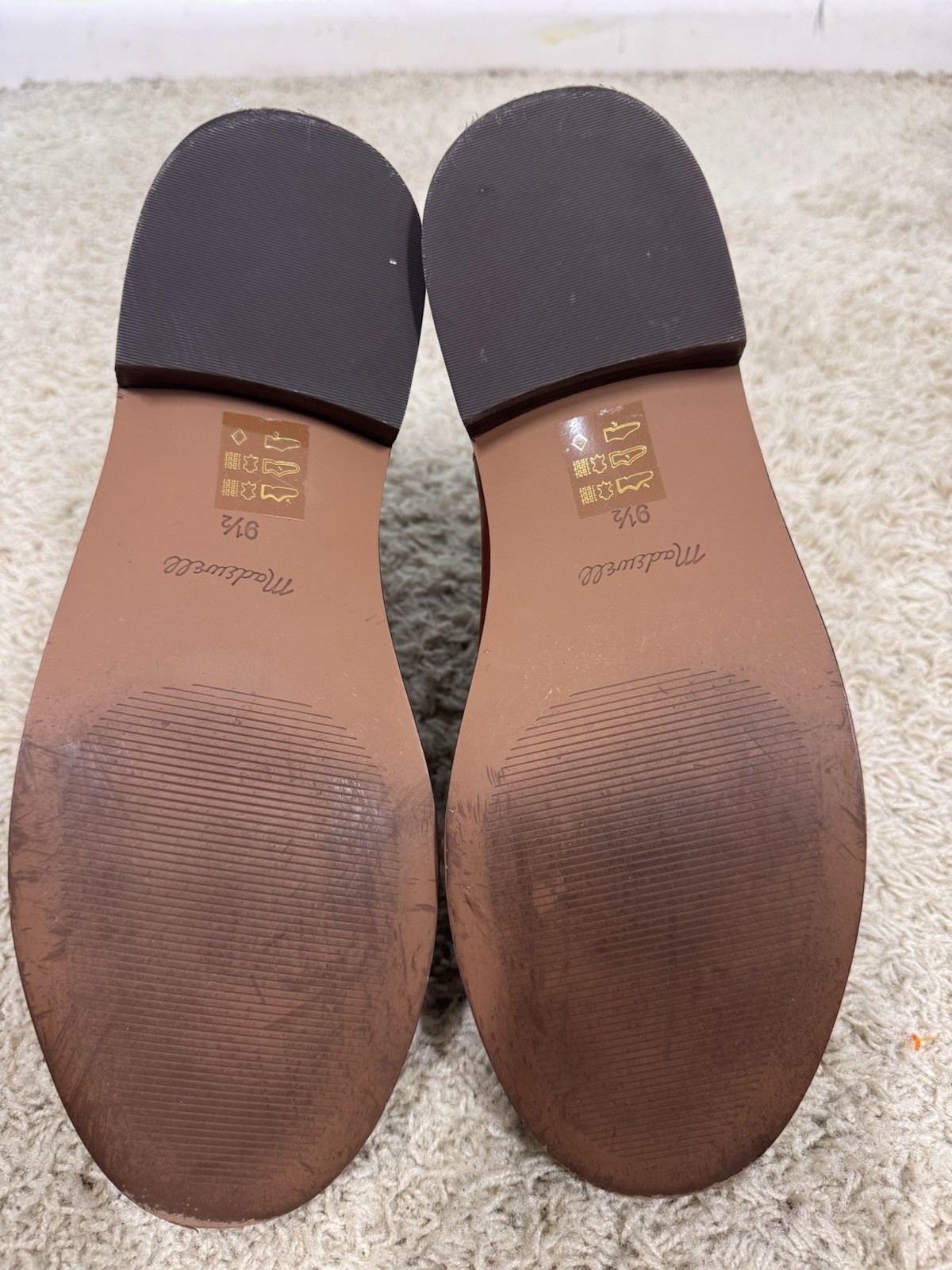 Madewell The Benning Chelsea Boot in Warm CInnamon Brown Soft Leather Women 9.5