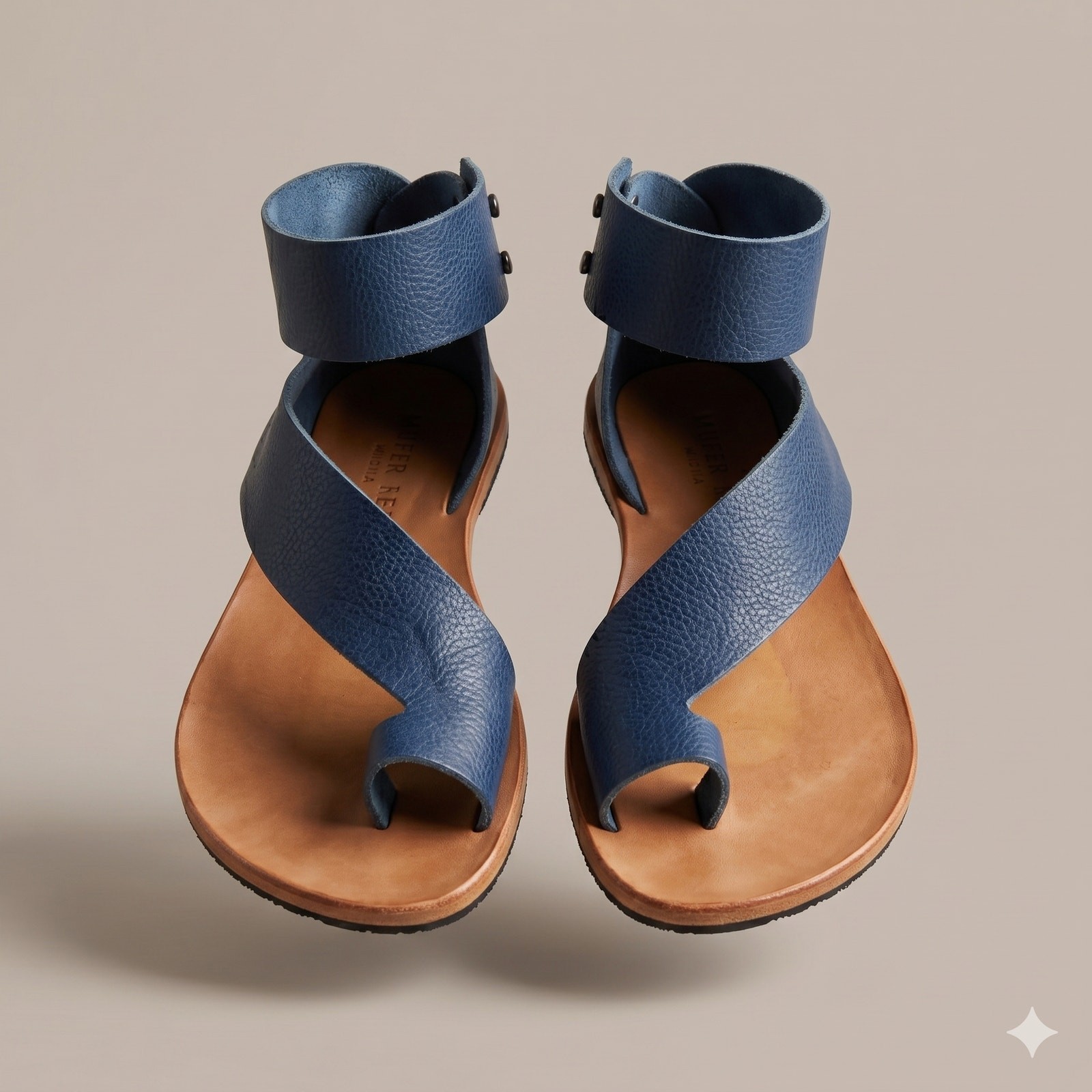 Cliff Dweller Womens 7 Boho Artsy Minimalist Sustainable Wrap Toe Loop Sandals