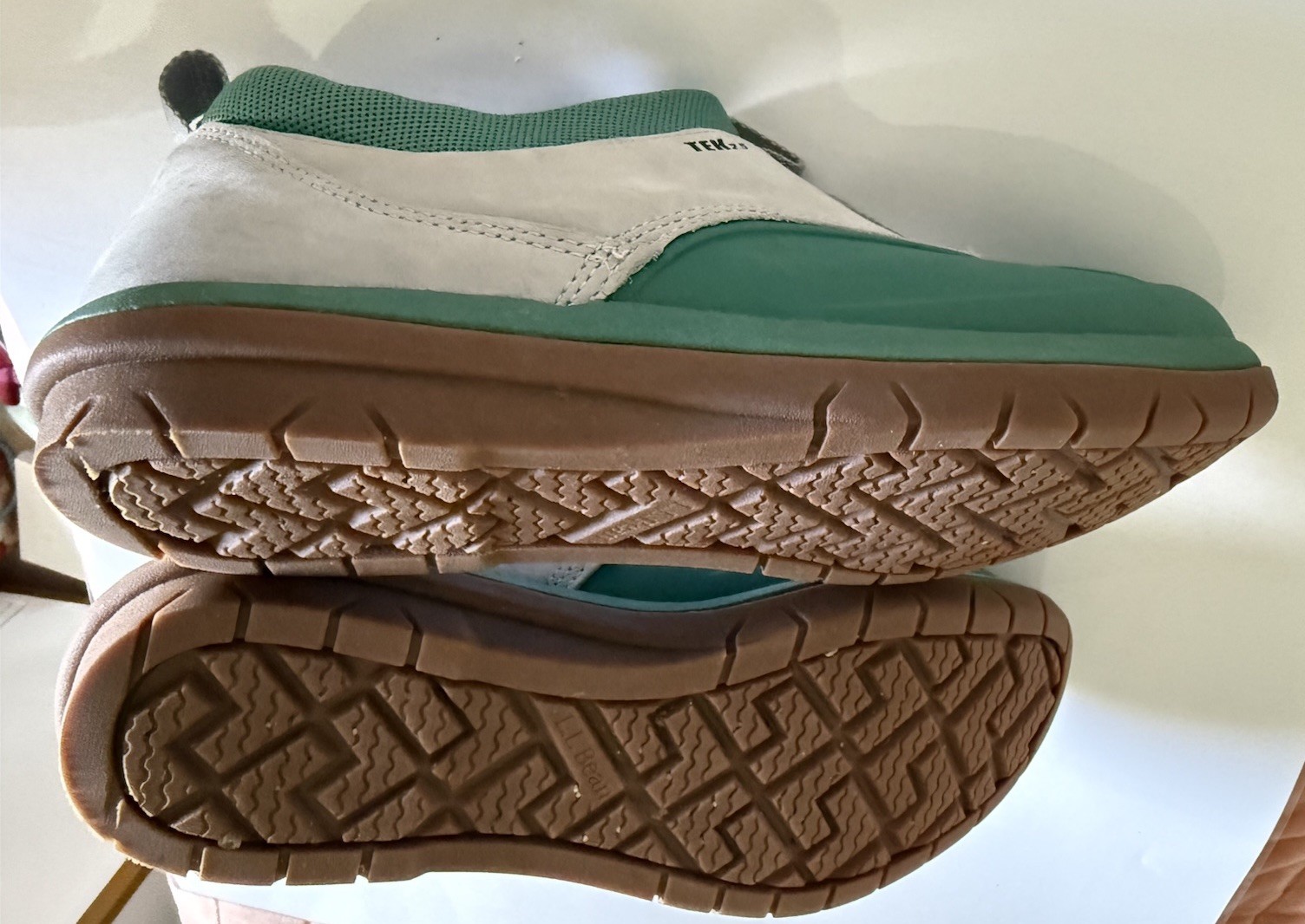 LL Bean Duck Boots Women Green/Gray Storm Chaser 5 TEK 2.5 Waterproof, 9M