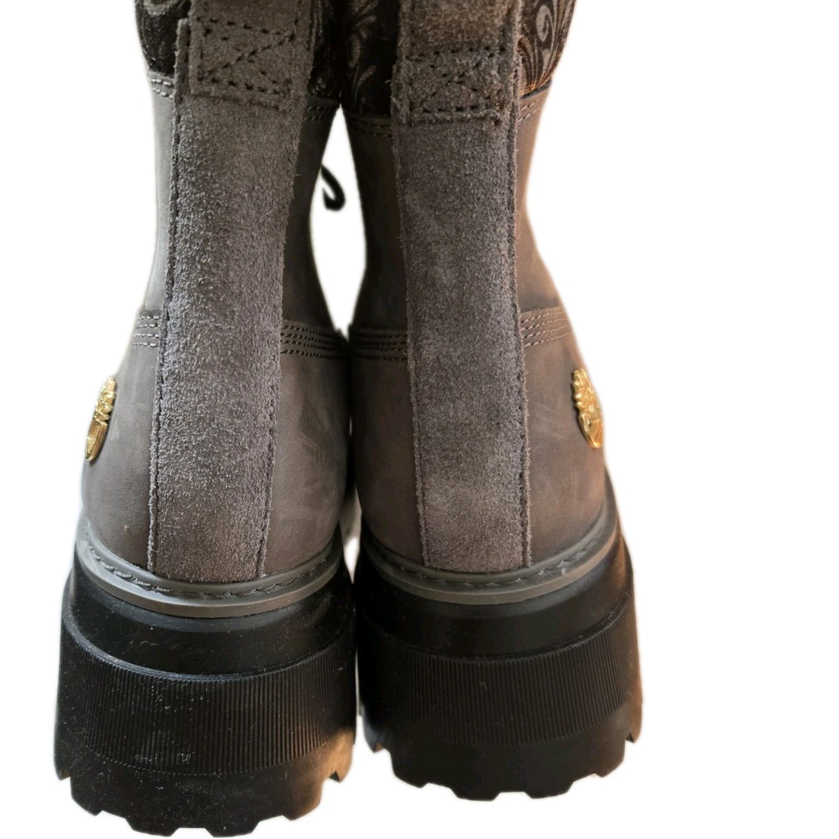 Timberland Sky 6 Inch Women Size 8.5 Rebotl Gray Clunky Lace Up Boots New,
