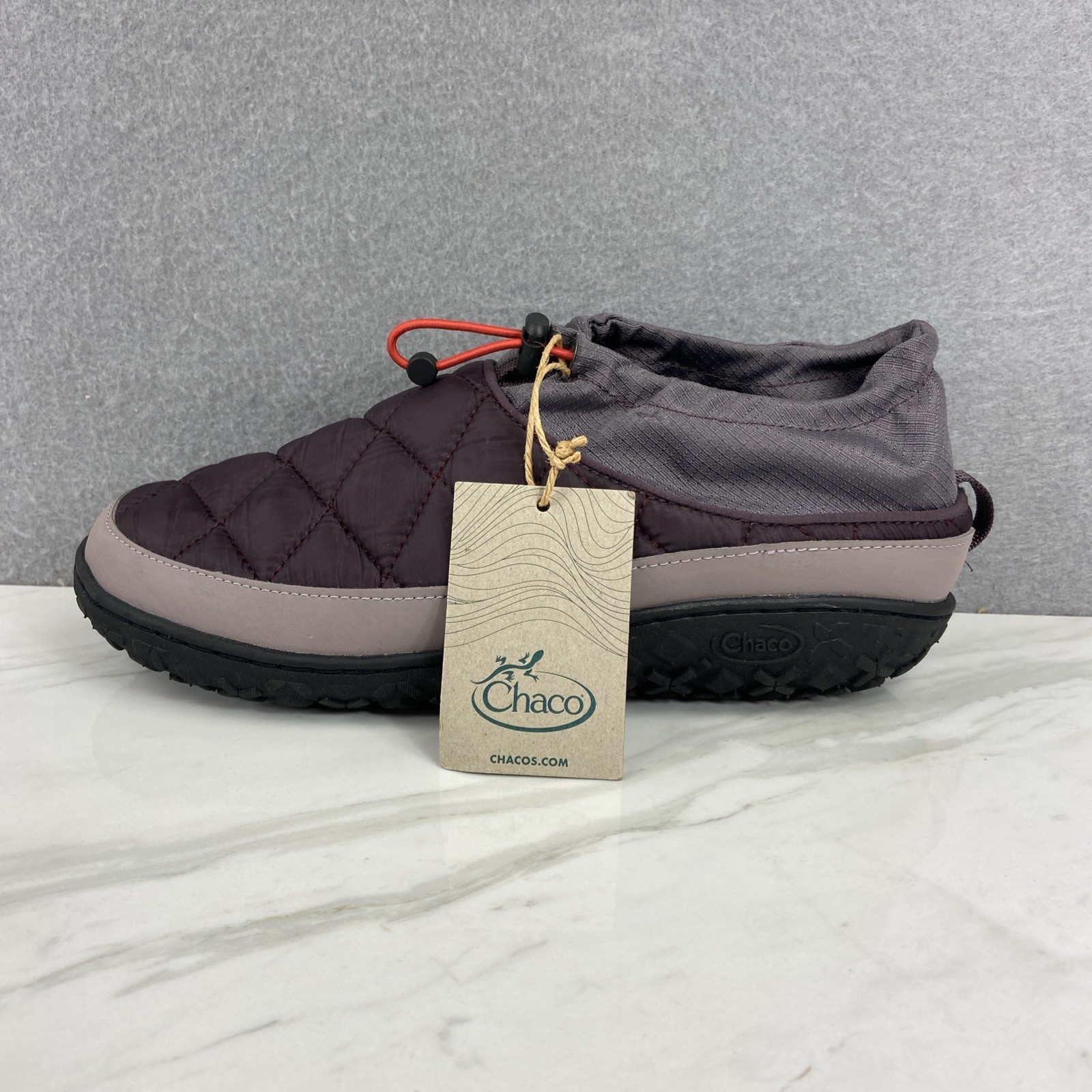 Chaco Ramble Puff Cinch Plum Purple Quilted Water Resistant Shoes Women’s 10.5