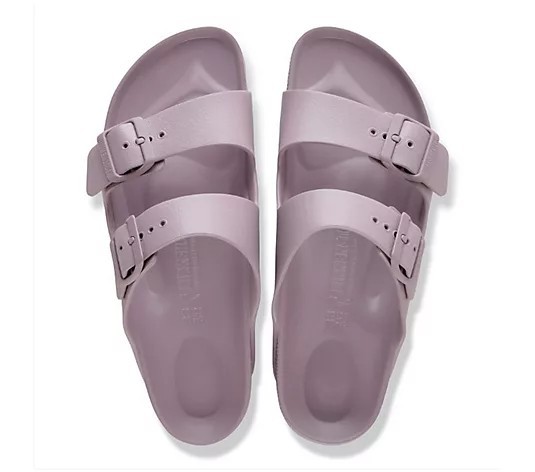 Birkenstock Two-Strap Recovery Slide Sandal -Arizona EVA Women Sandal Faded Purp