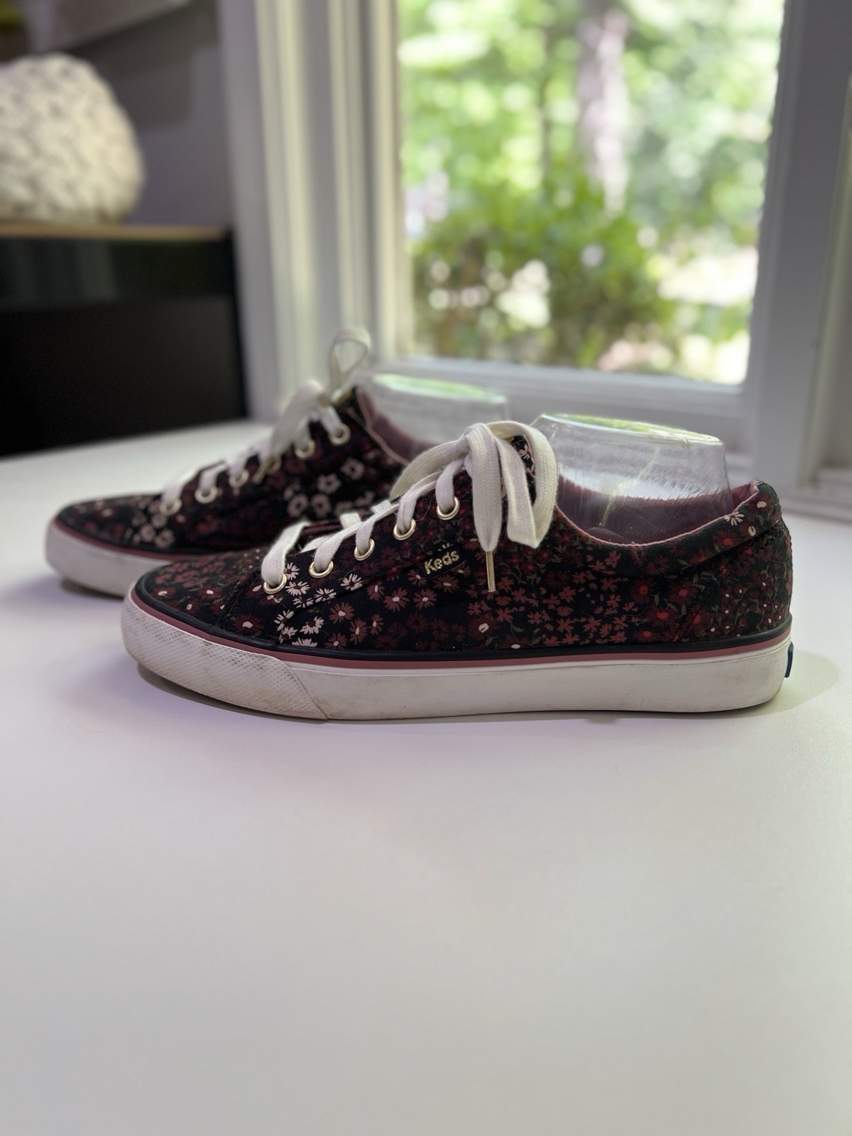 Keds Women’s Jump Kick Duo Garden Daisy Floral Print Canvas Sneakers Size 10