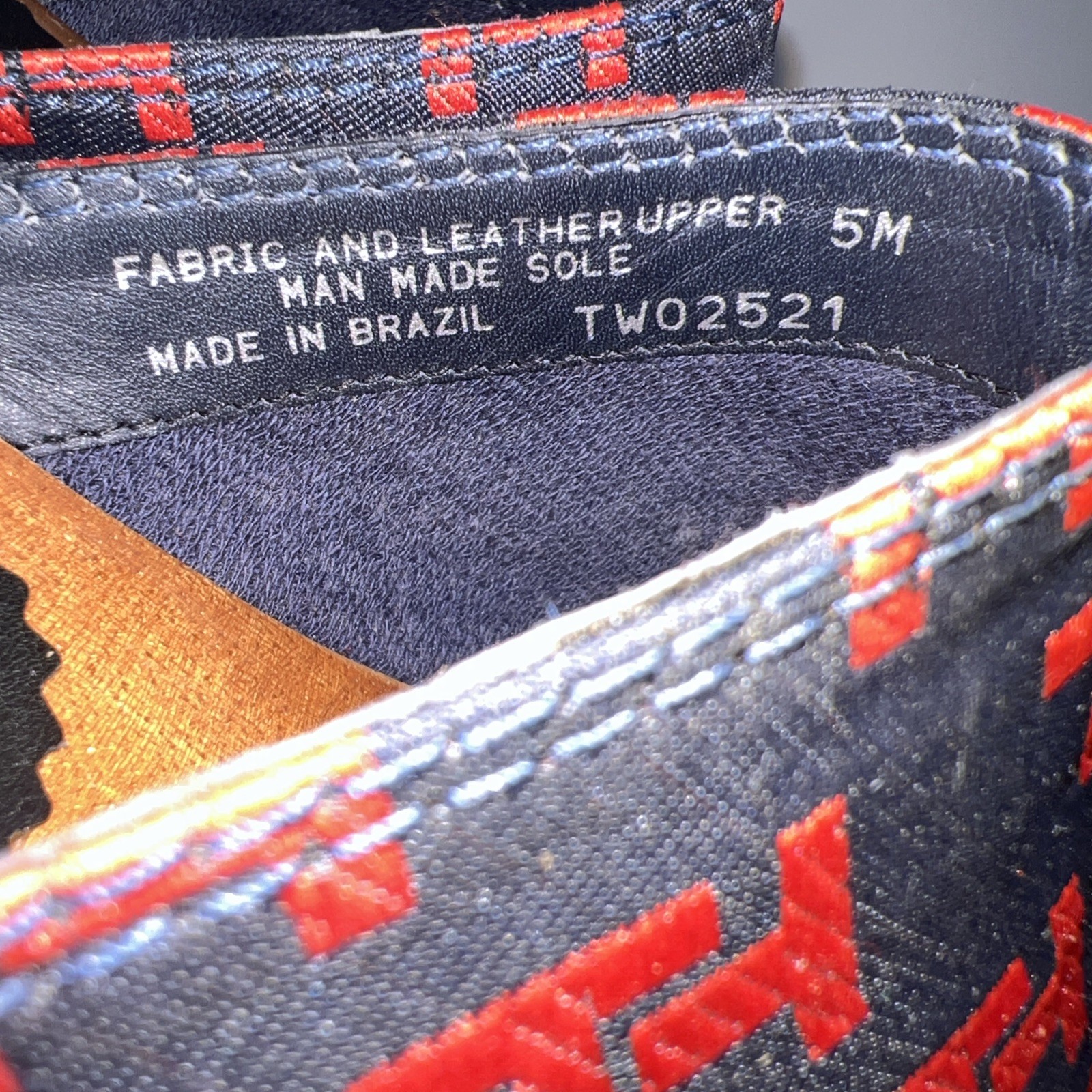Vintage Tommy Hilfiger TH Monogram Canvas Wood Clog Mules Y2K Womens 5M Brazil