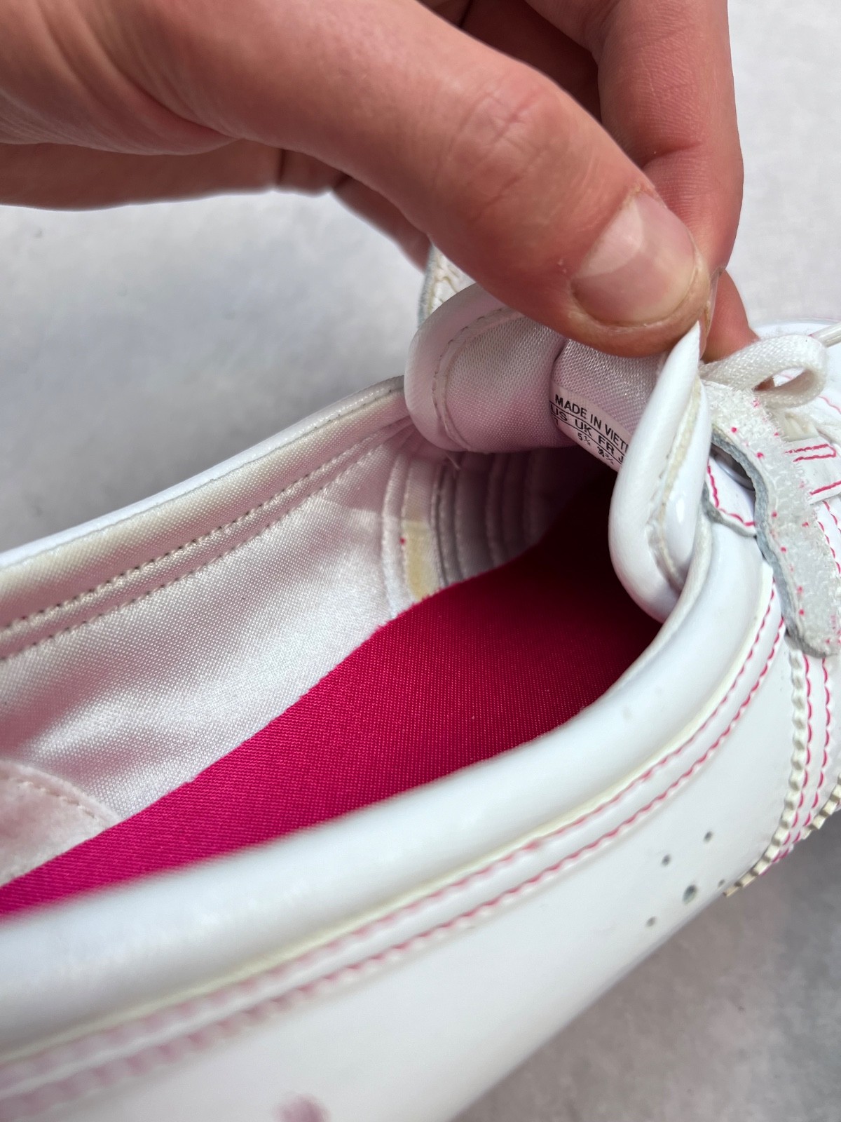Adidas Women’s White Pink Mary Jane Ballet Flats Sneakers EU 38 2/3 UK 5.5 US 7