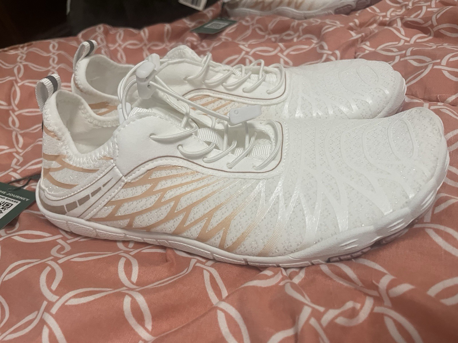 NWT Hike Footwear Shoe Lorax Pro Barefoot White/Pink/Peach EU39 W8-8.5 M6-6.5