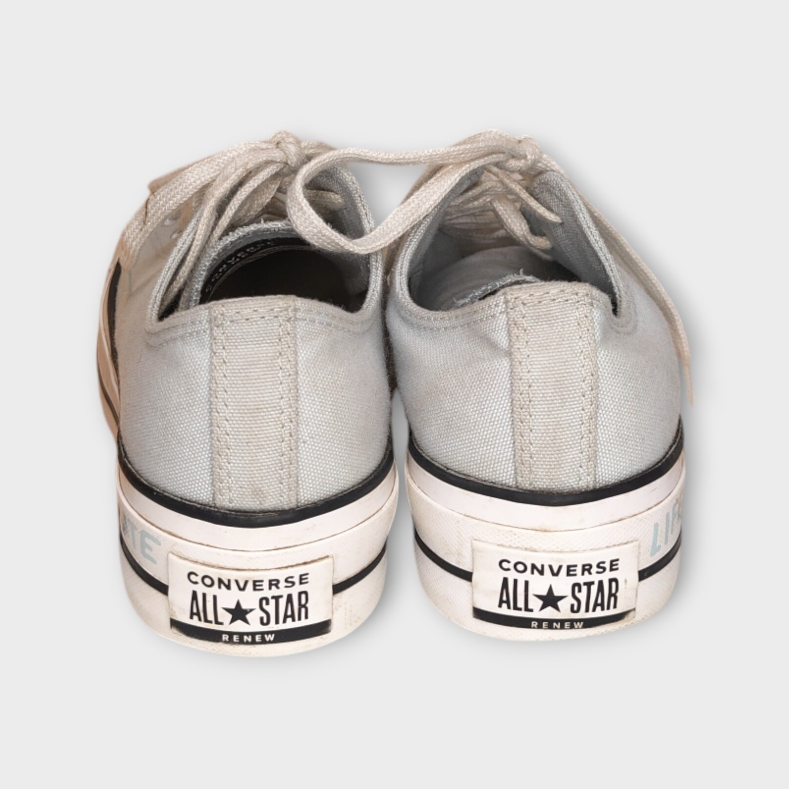 Women Converse All Stars RENEW 100% Recycled Polyester Canvas Blue White Size 8