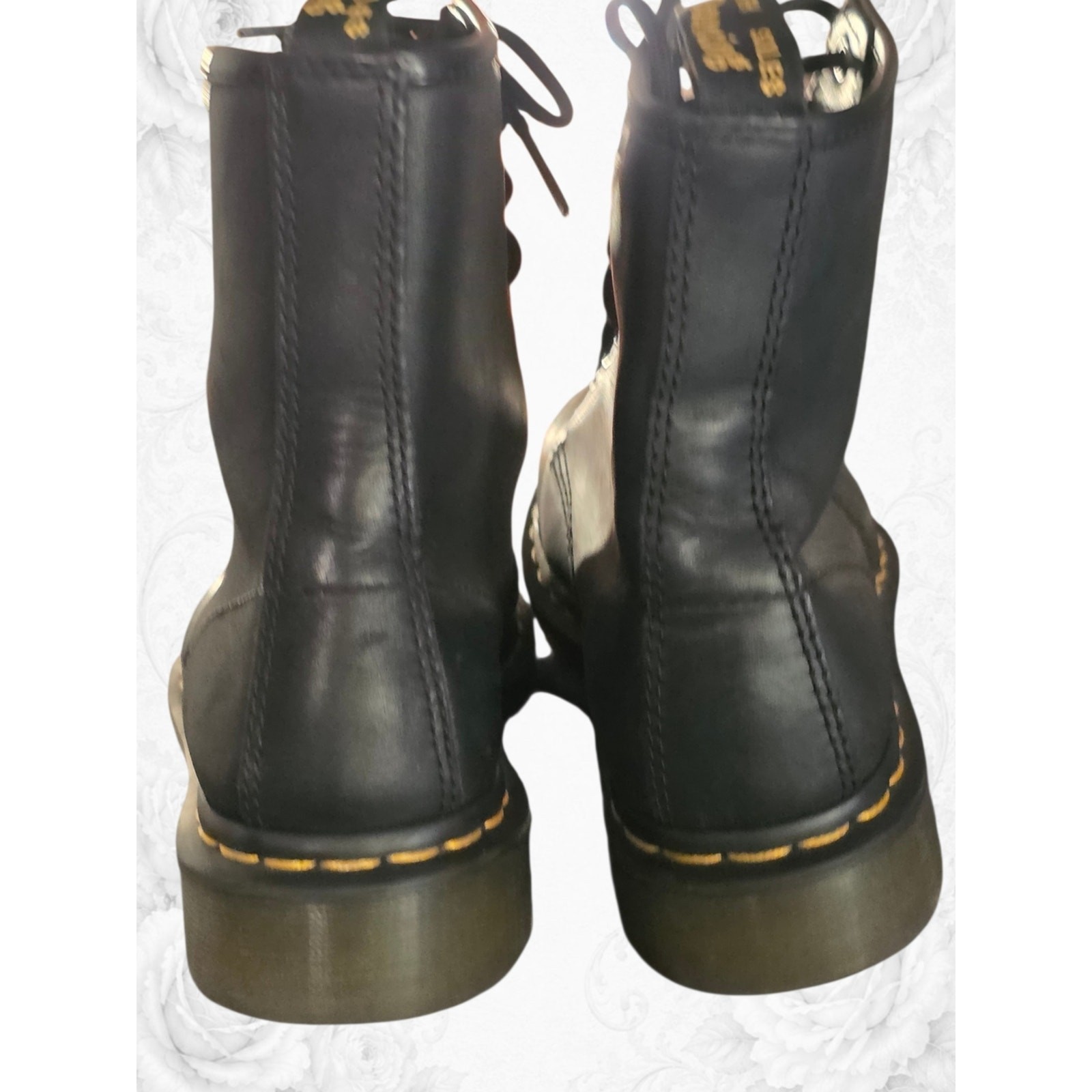 Dr. Martens 1460 Smooth Leather 8-Eye Lace-Up Combat Boots Women’s 37/6 Black