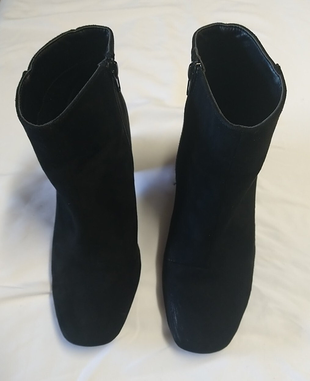 Y2K Phoebe Buffay Bella Swan Black Faux Suede Ankle Boots Booties SZ 8 Women’s