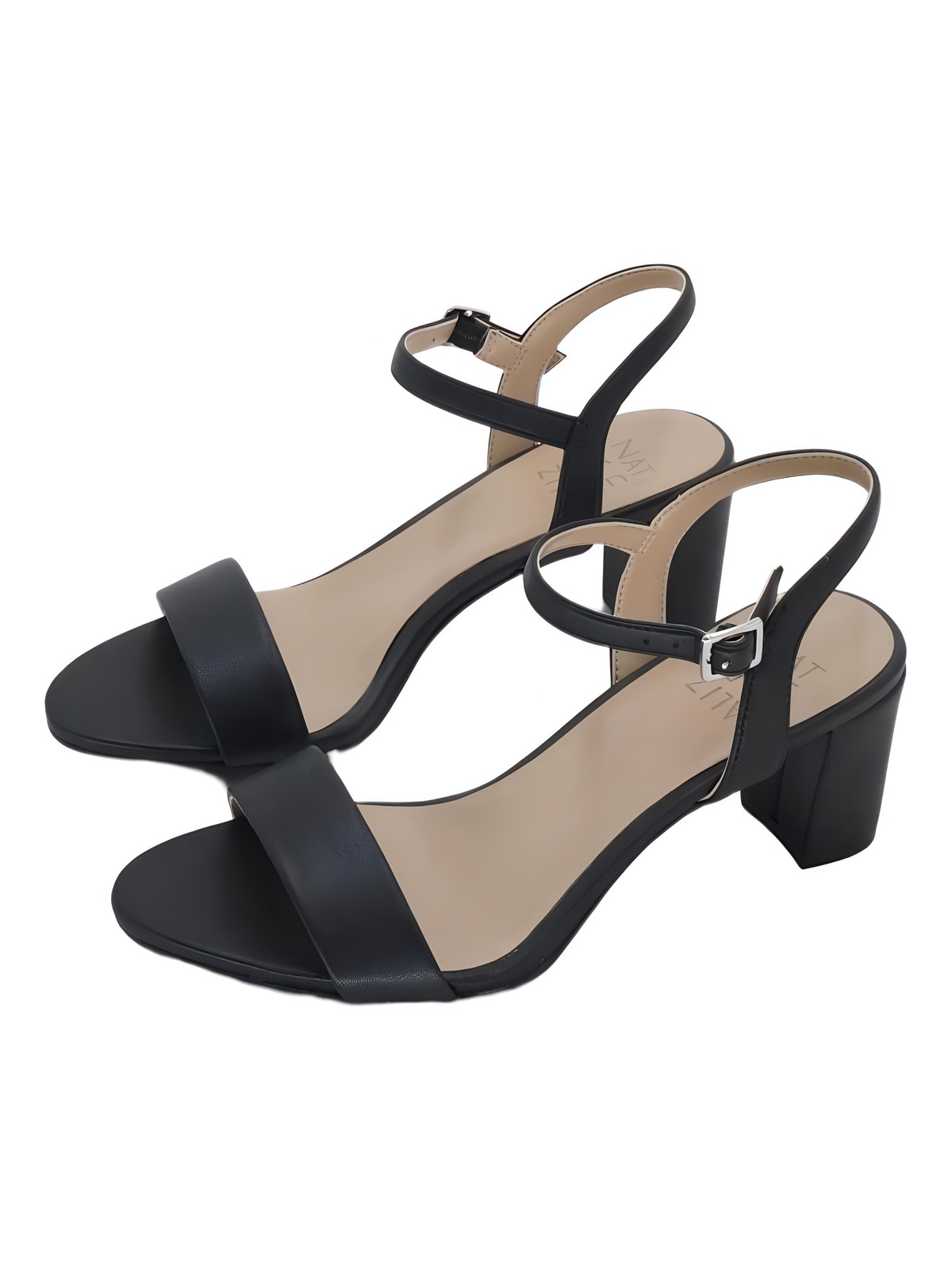Naturalizer Bristol 2.5in Block Heel Dress Sandal Black US 6 EU 36