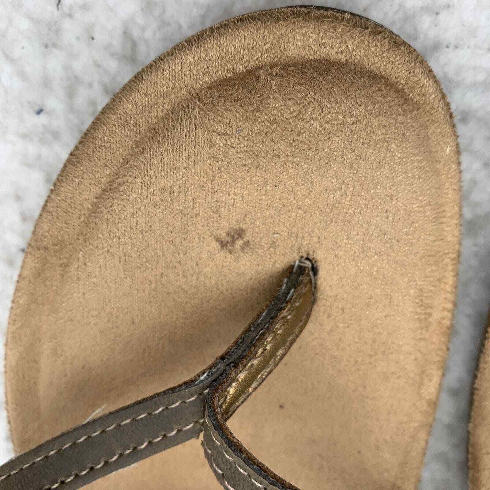 Magellan Outdoors Sandals Womens 11 Strappy Flip Flop Thong Tan Brown Summer