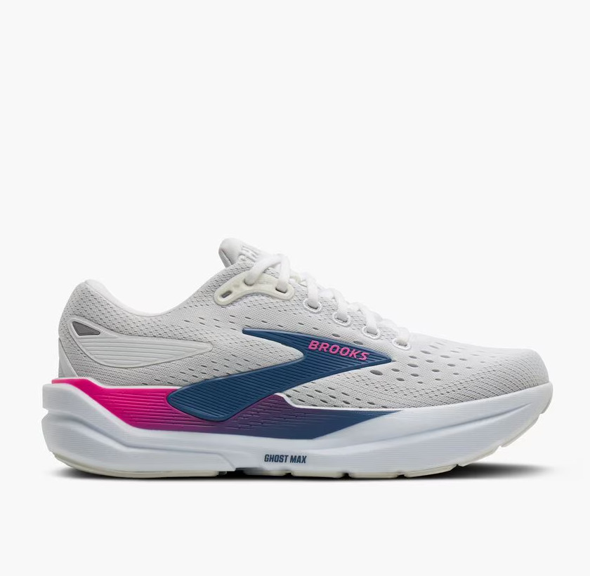 Brooks Women’s Ghost Max 3, 132 – White/Moonlight/Pink