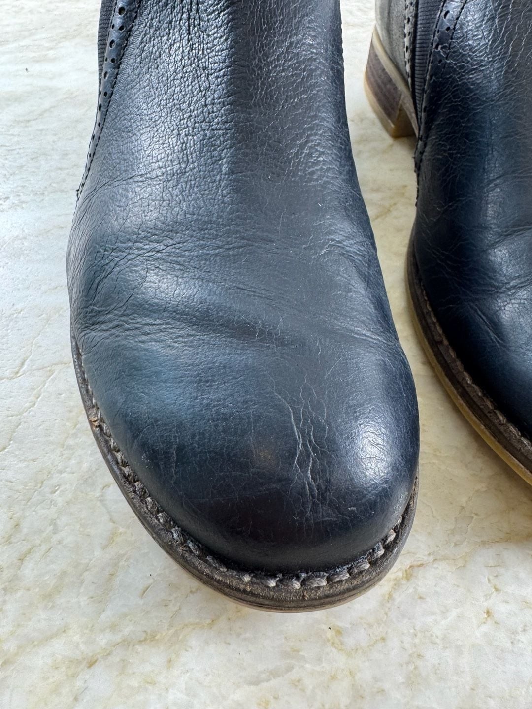 Josef Seibel Sienna Black Leather Chelsea Ankle Booties Women’s EU 40 US 9