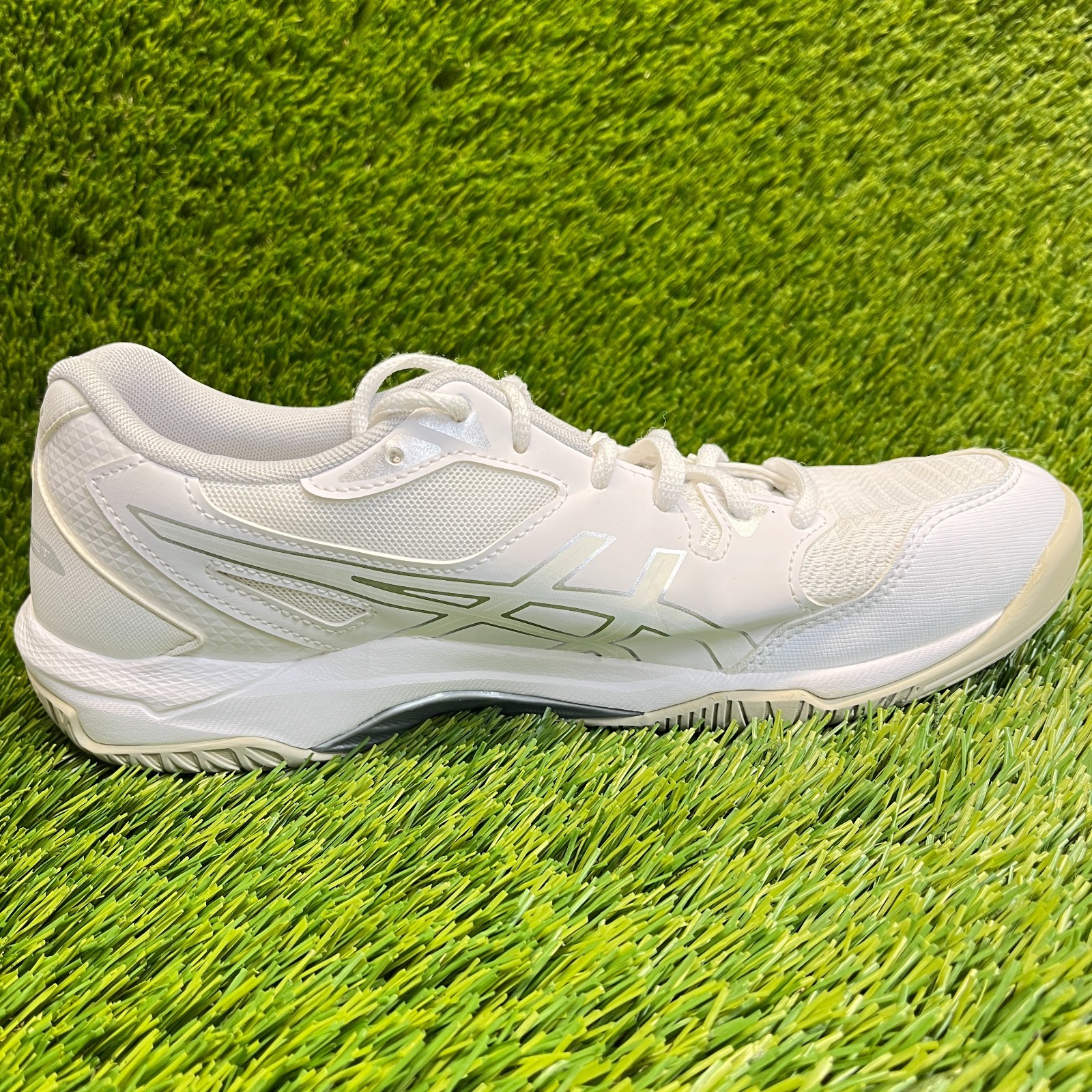 Asics Gel-Rocket 10 Womens Size 8.5 White Gray Running Volleyball Shoes Sneakers