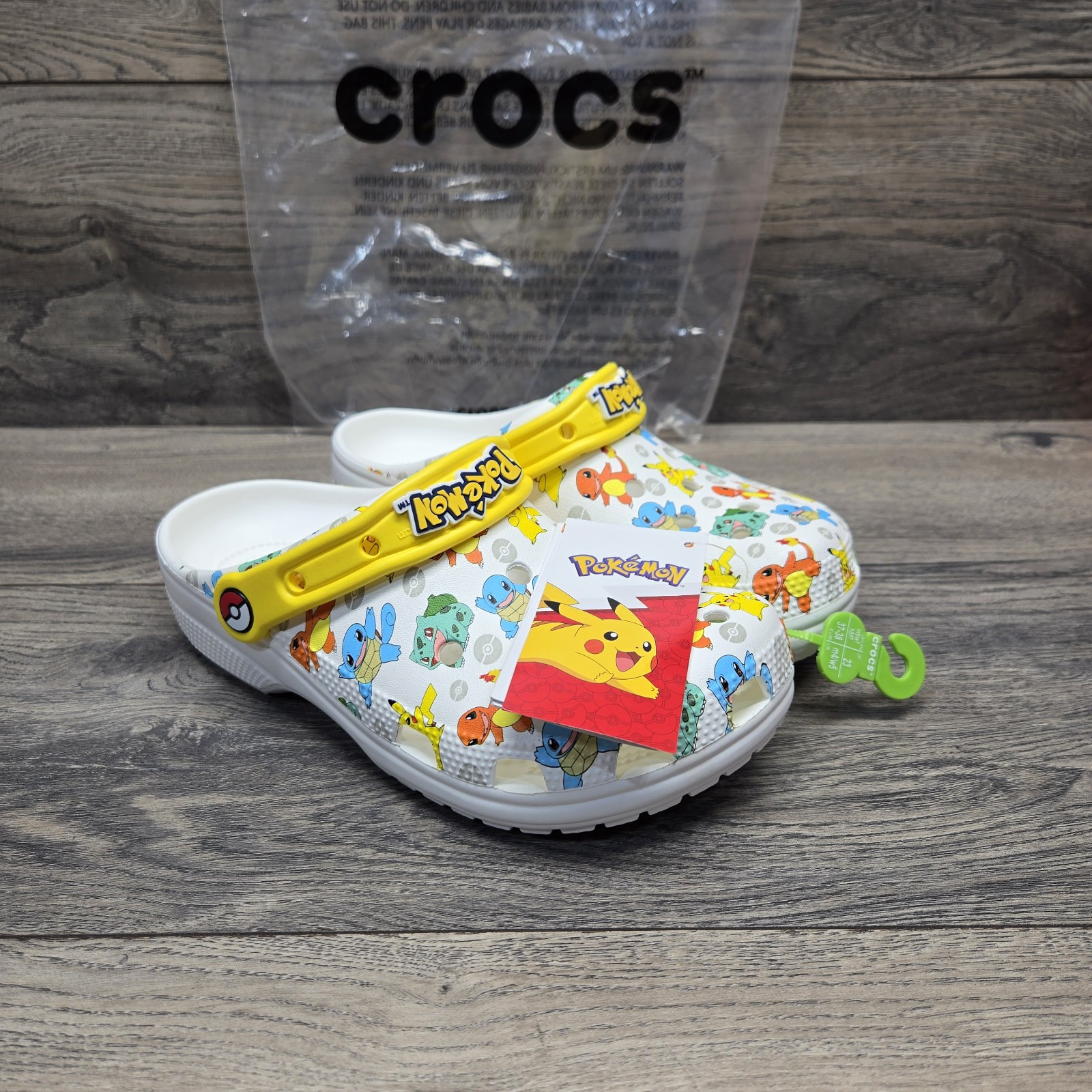 Crocs Unisex Adult Sizes Classic Pokemon 2 Clog 207765-94S New Pikachu Squirtle
