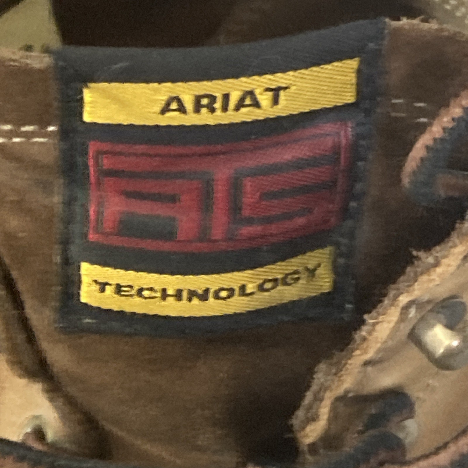 Ariat ATS Boots Womens Lace-Up Ropers Size 6 B Brown Leather Cowgirl Work
