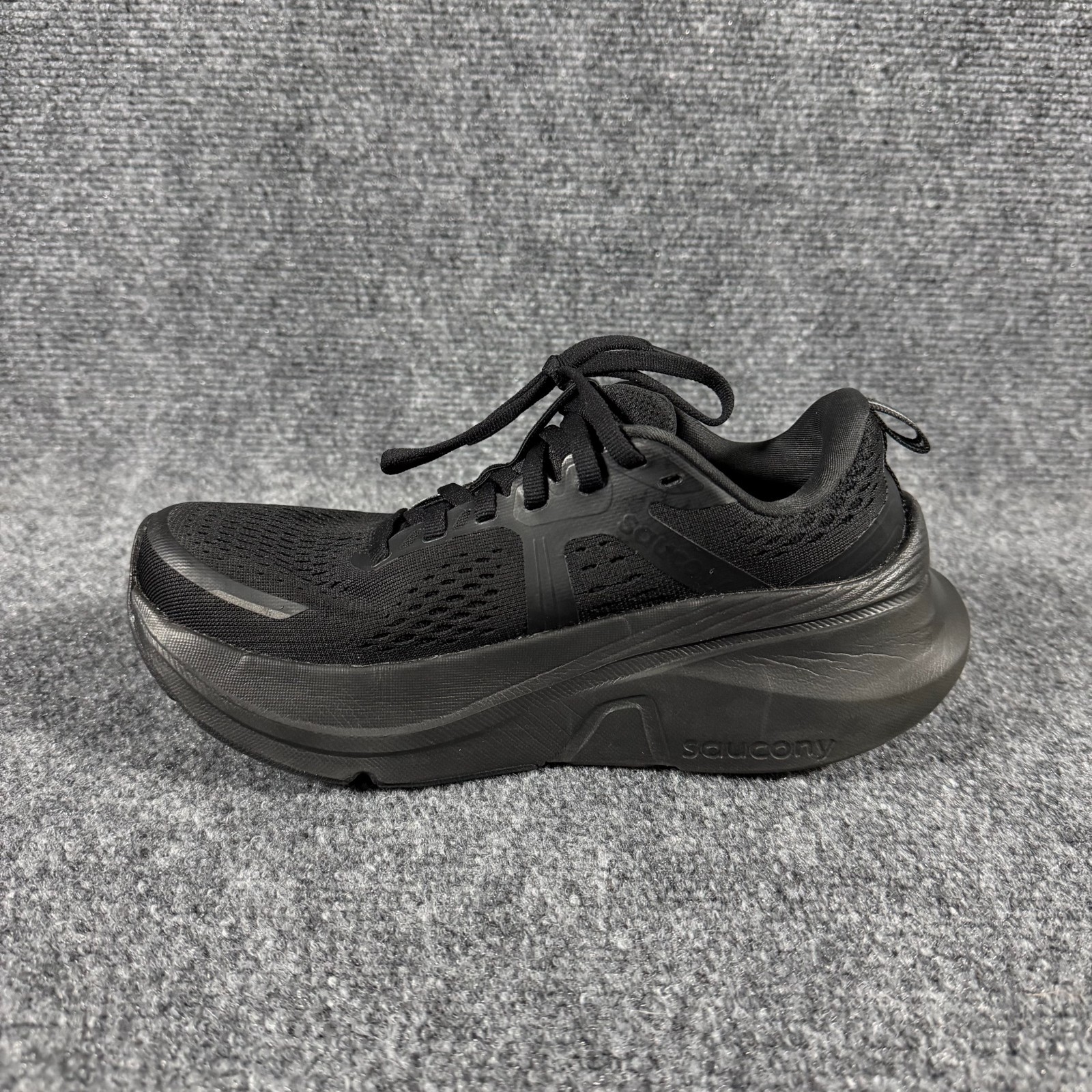 Saucony Guide 18 Women’s Running Shoes Black PWRRUN CenterPath Mesh US 6