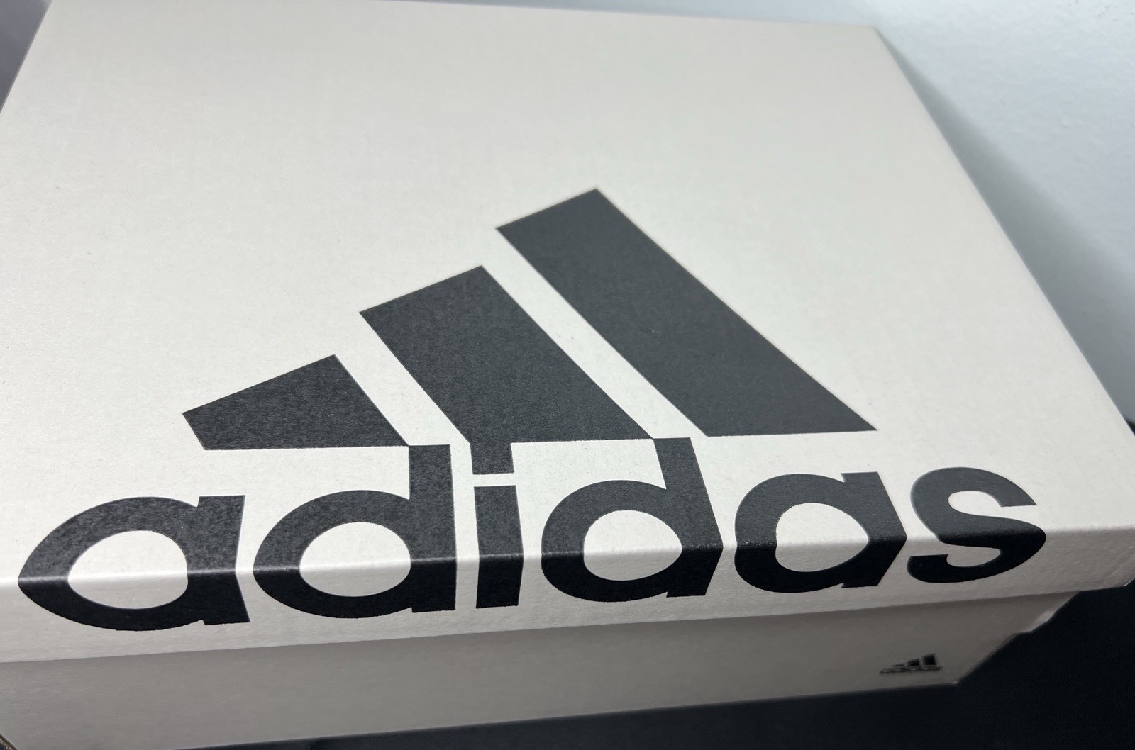 Adidas Empty Shoe Box Sneaker Storage Logo Grey Black 11.25”x8.75” Sz 7 BOX ONLY