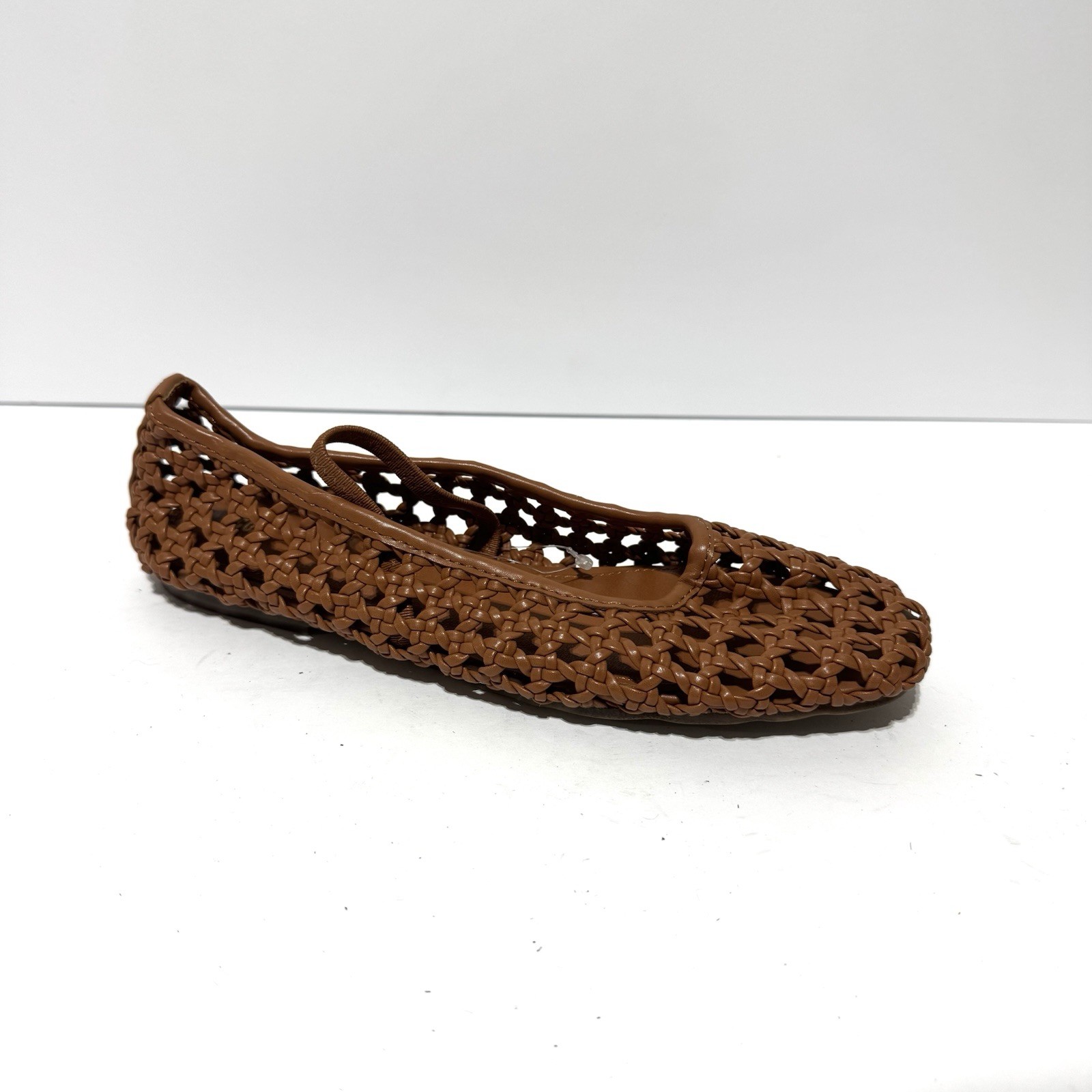 Cushionaire Womens Weavy Flats Brown Size 7M