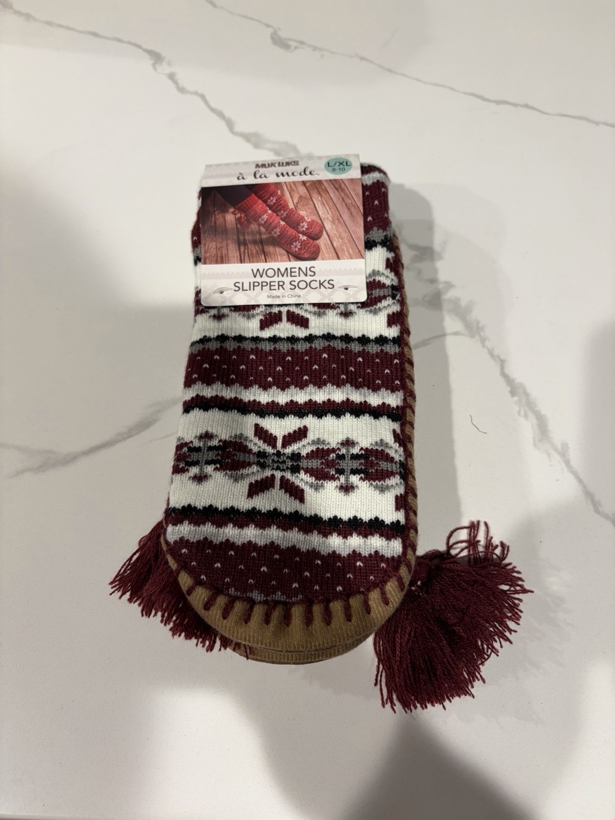 Muk Luks Women’s Slipper Socks L/Xl Size 8-10