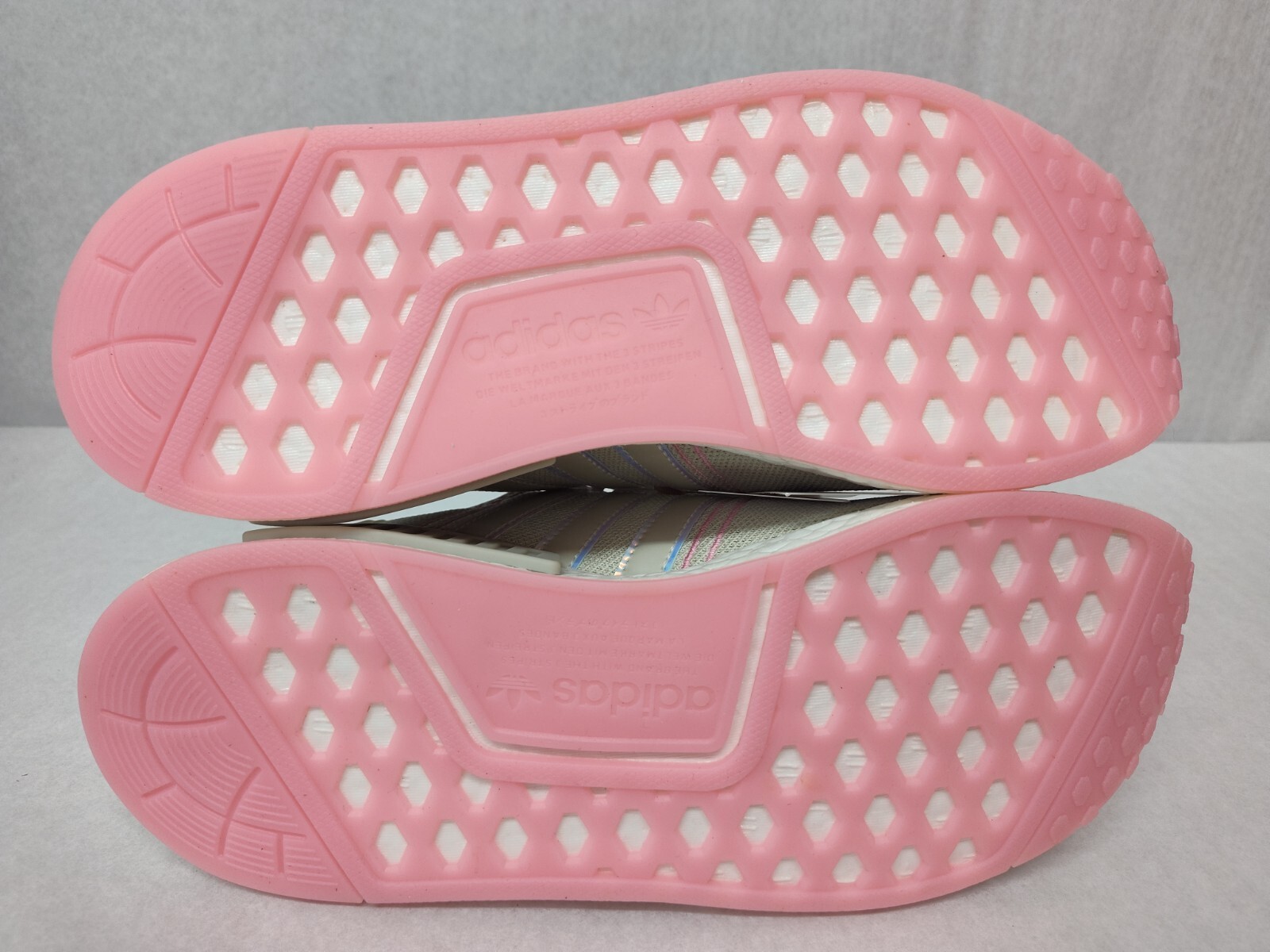 Adidas Women’s Originals NMD_R1 Boost Shoes GW9473 Beige Bliss Pink Sz 8.5, 9.5