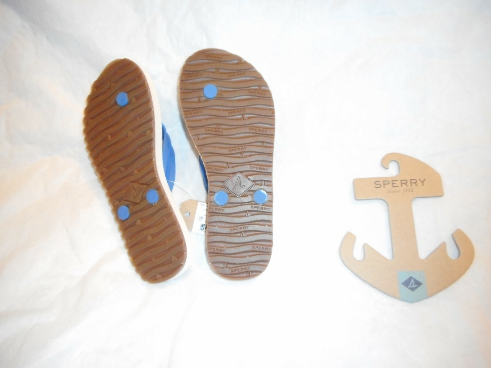 N/W/T Sperry Wharf Thong Women Regatta Slippers Size US 5M