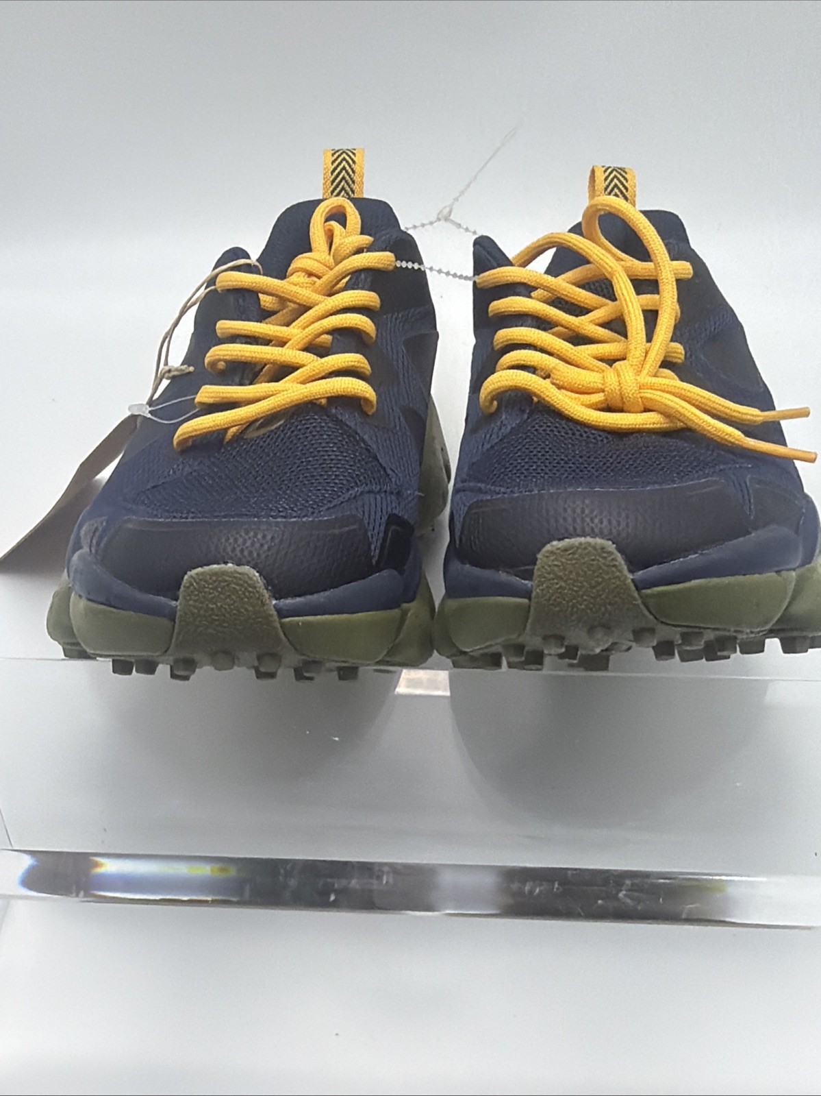 NEW HOLO Women Nephelae Sneakers Navy Blue Yellow Recycled Eco Trail Shoes 7