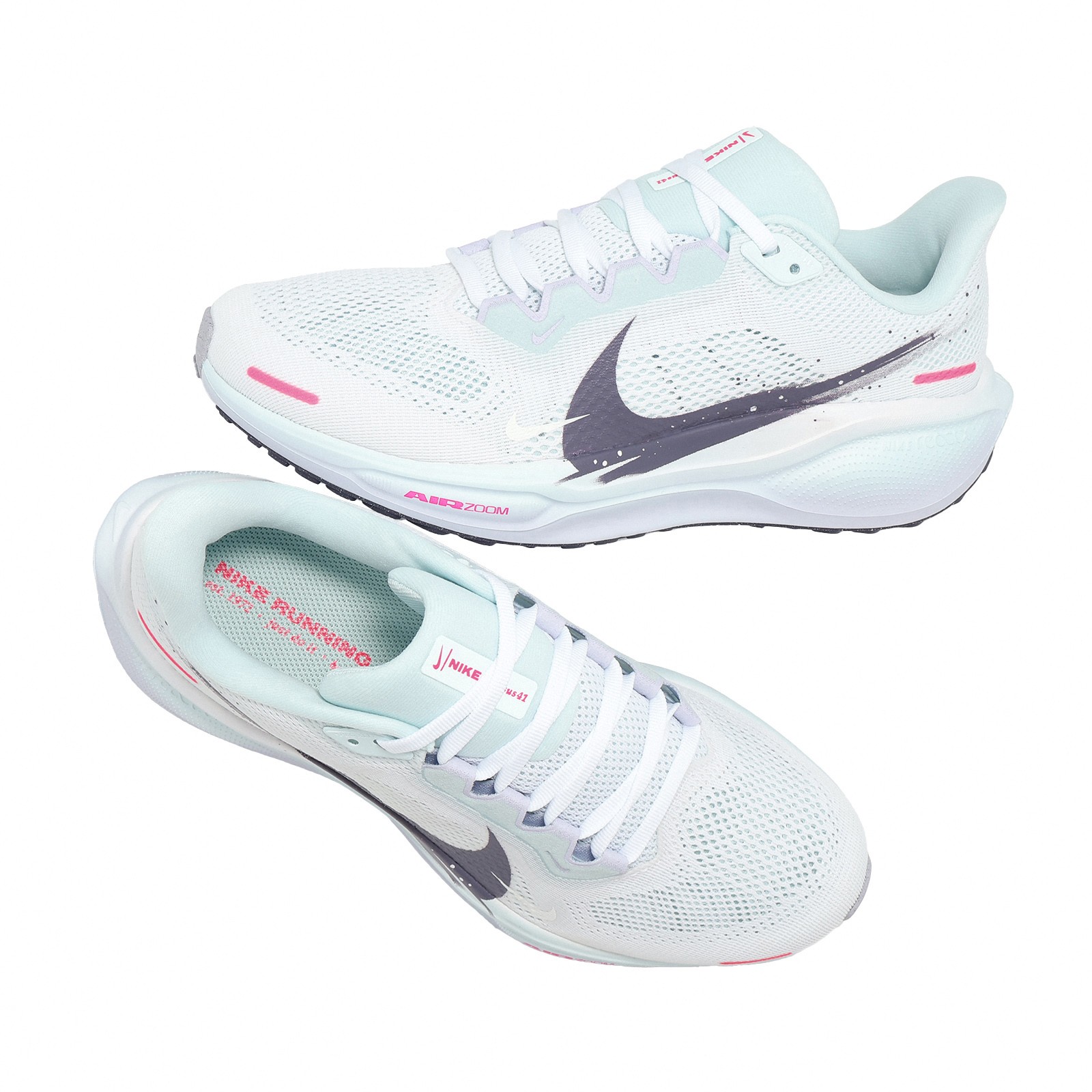 Nike Wmns Air Zoom Pegasus 41 White Glacier Blue Women Running Shoes IM6683-159
