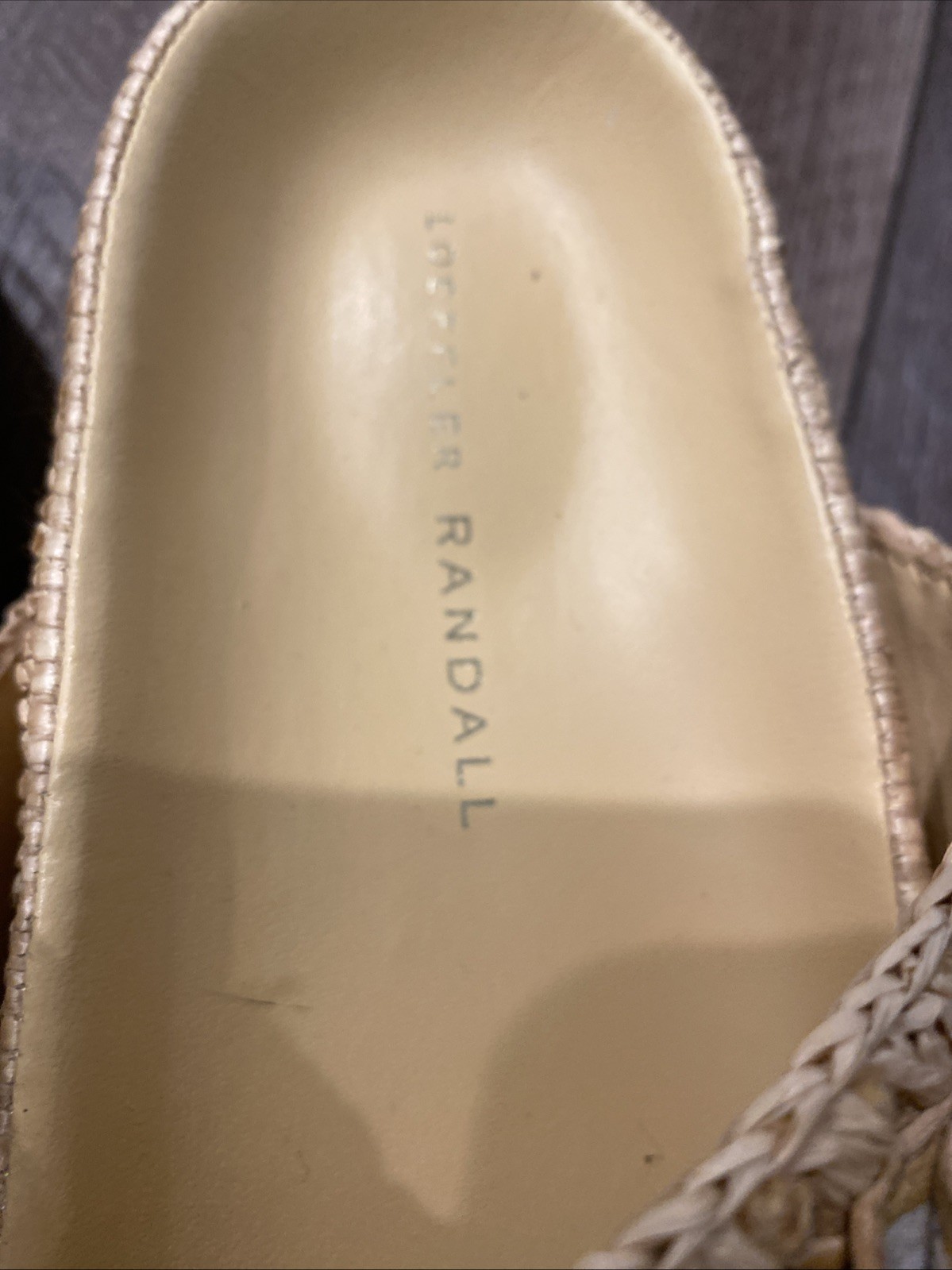 Loeffler Randall Theo Two Strap Chunky Woven Raffia Sandals Size 9 ~SOLDOUT