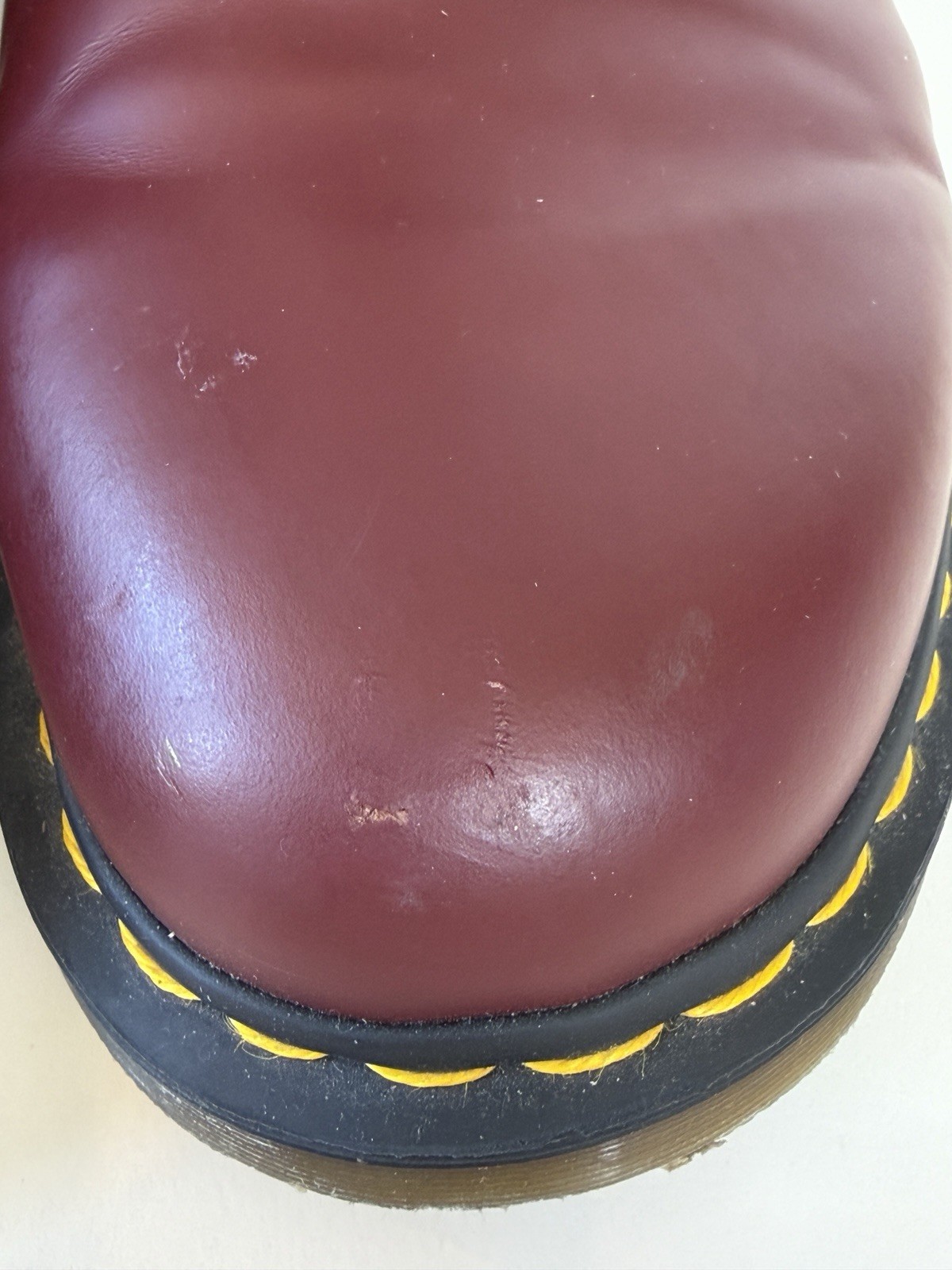 Dr. Martens 1460 Smooth Leather Lace-Up Boots Cherry Red Excellent Condition