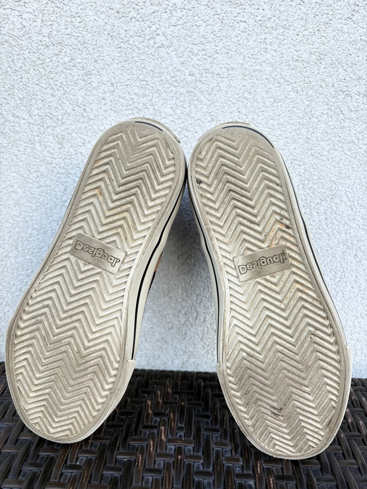 Desigual Shoes Beta Animal Print Women’s Leather Trainers Size 38