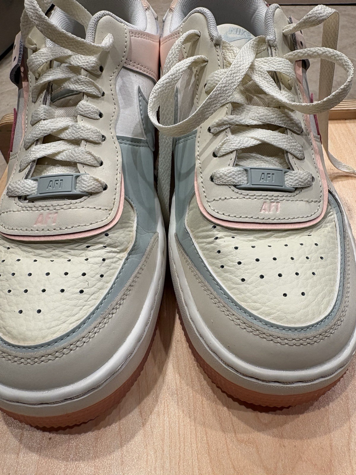 Nike Air Force 1 Shadow Coconut Milk Crimson Tint Women’s Sneakers sz 8.5
