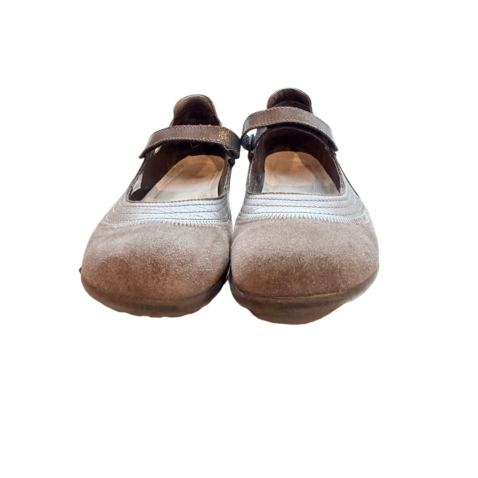 Naot Kirei Mary Jane Shoes Womens EU 41 (US 10) Gray Suede Hiking Comfort
